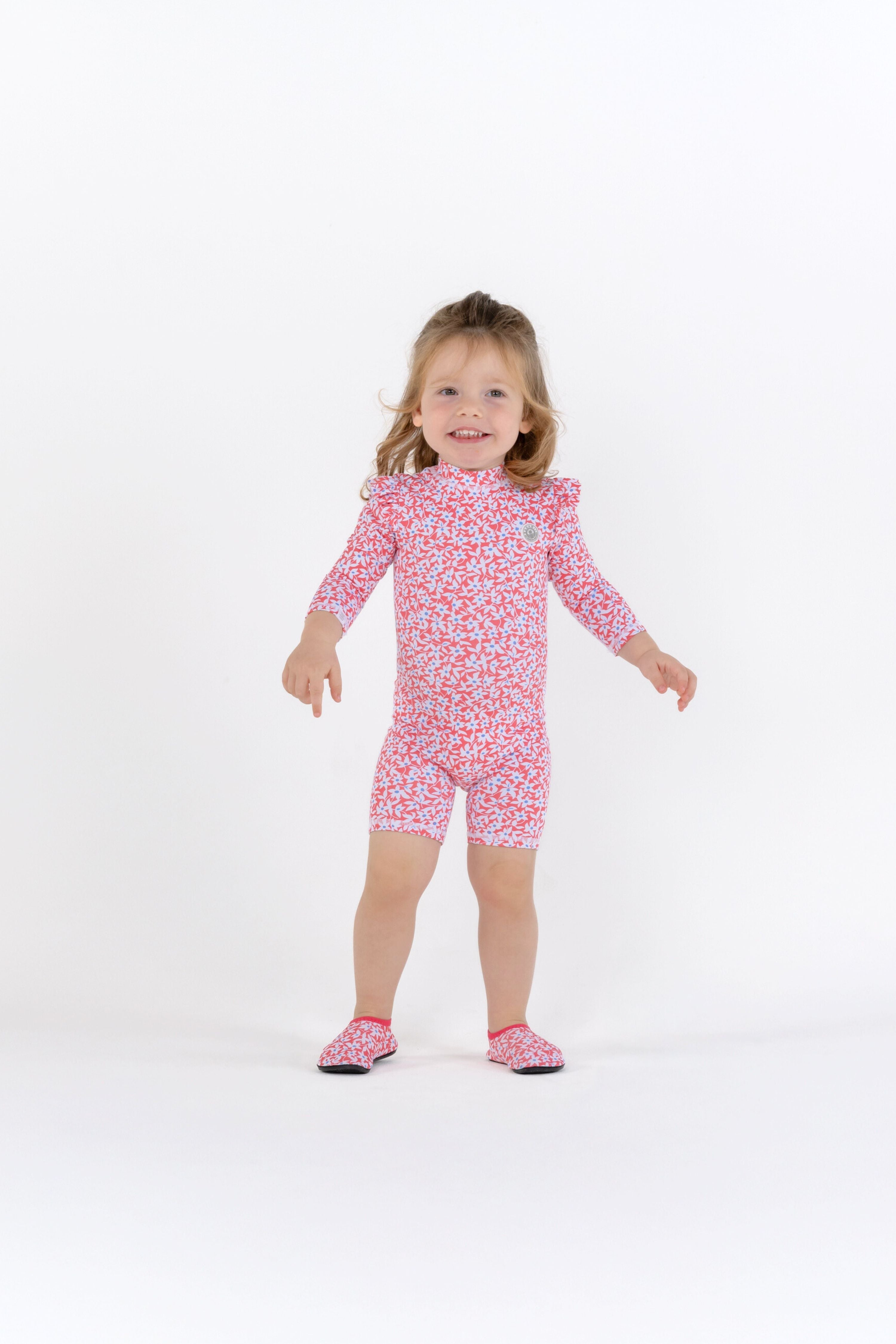 BABY SWIMSUIT - RUFFLES - Floral Ditsy