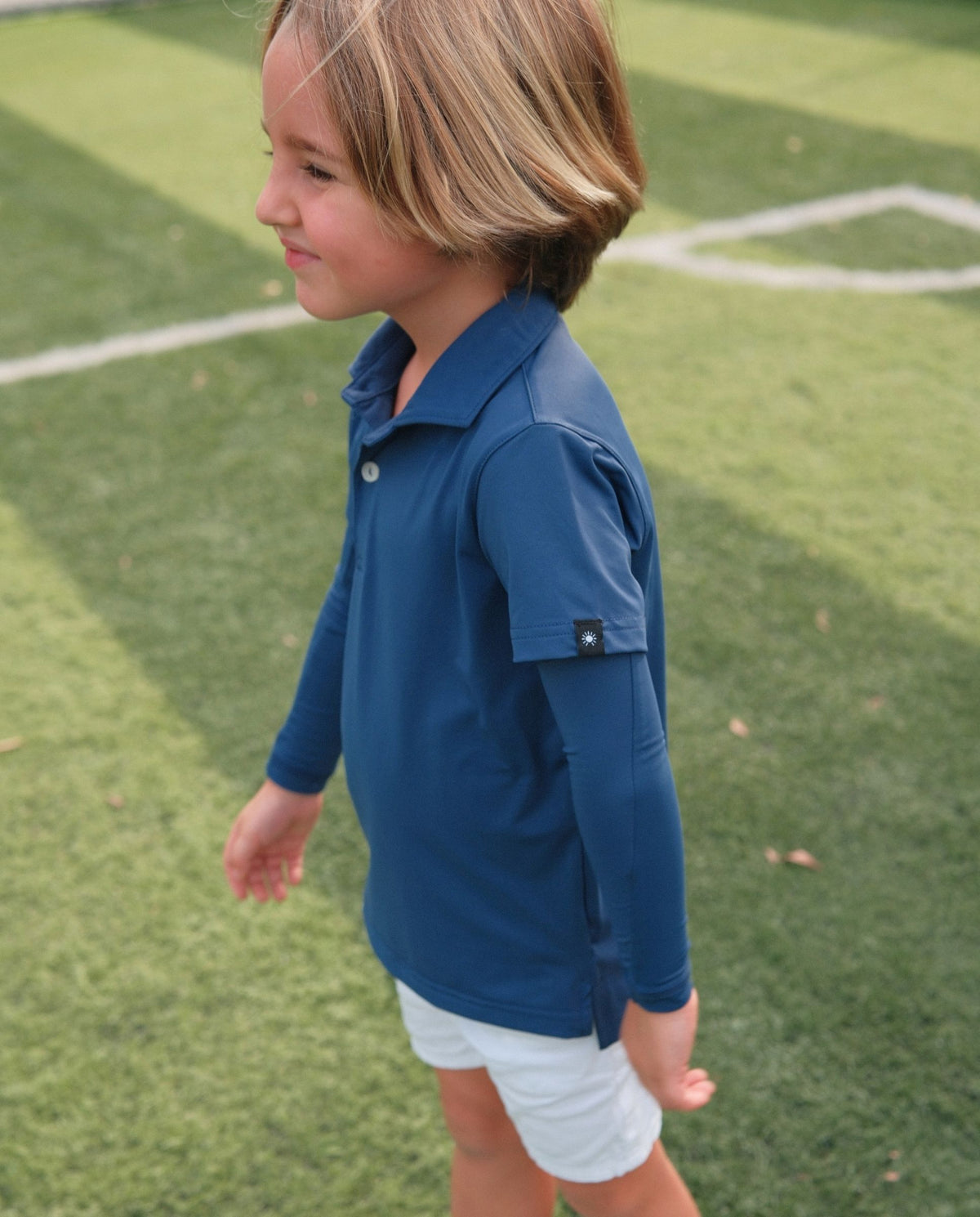 Kids UPF50+ Arm Sleeves - Navy Blue