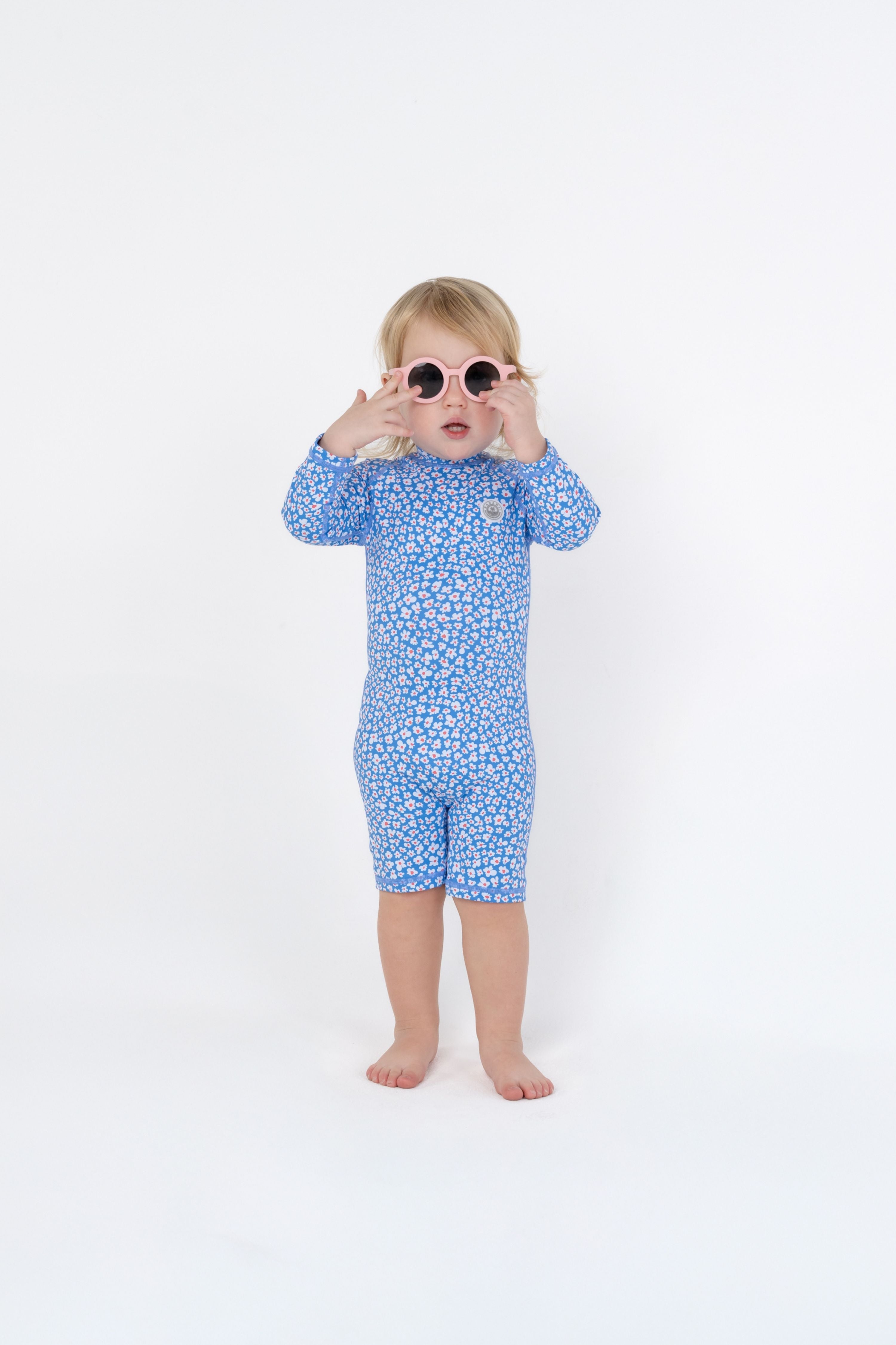 BABY SWIMSUIT - Blue Garden
