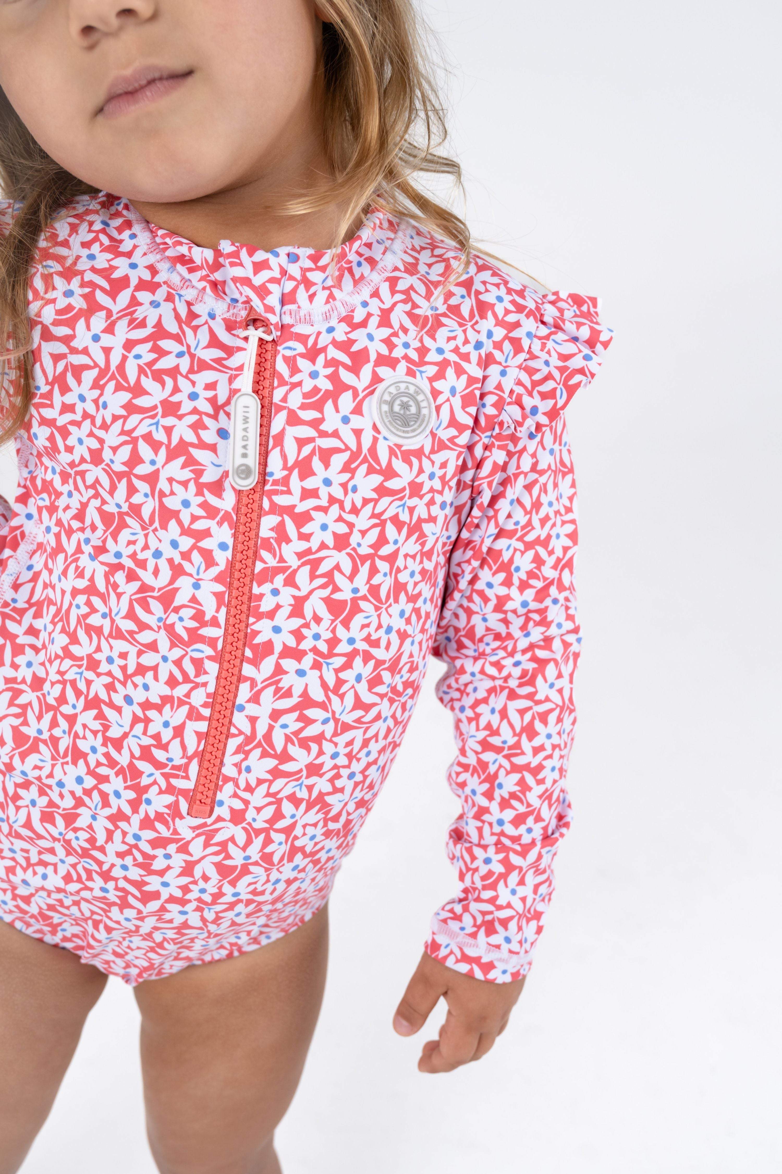 GIRL SWIMSUIT - RUFFLES - Floral Ditsy
