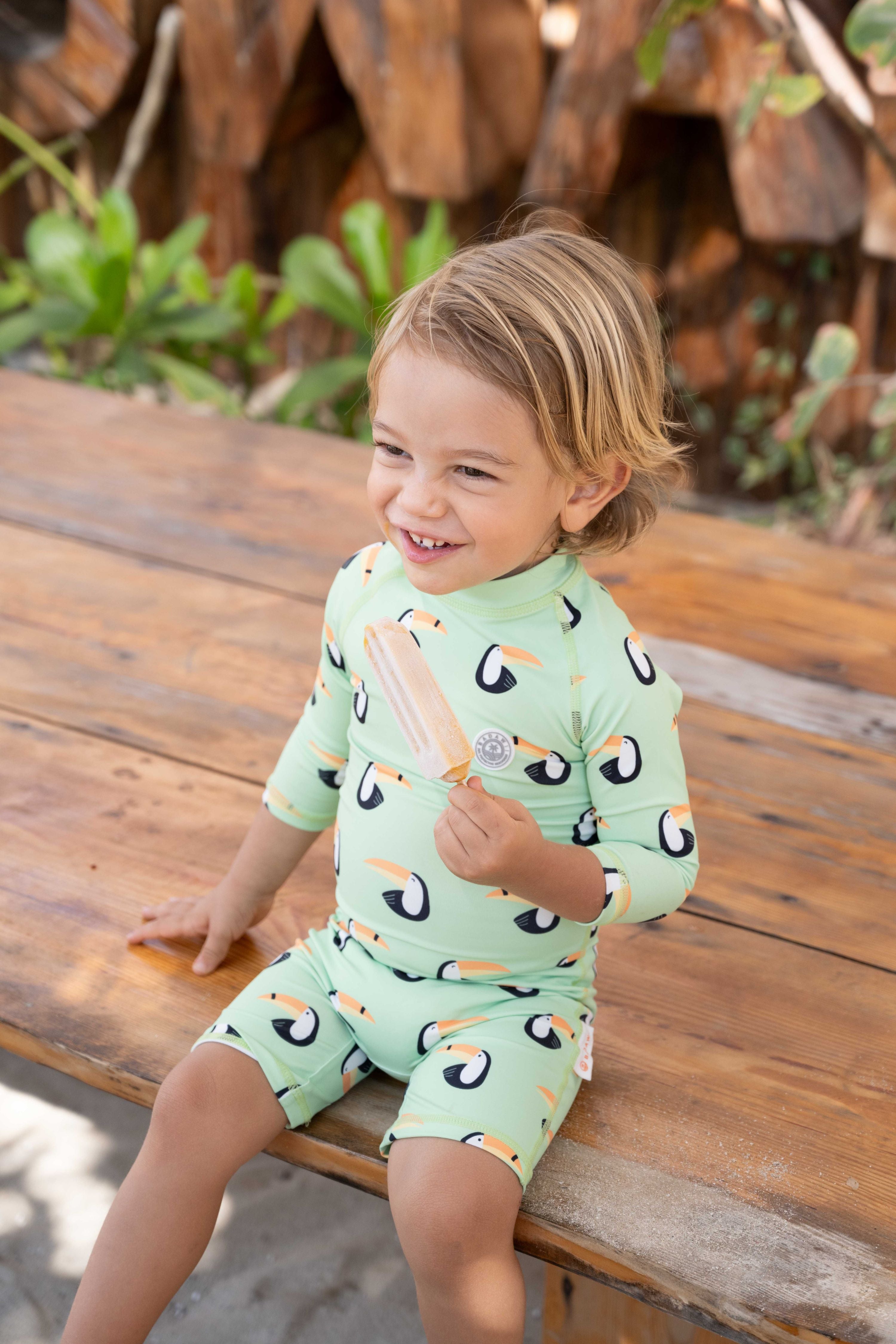 BABY SWIMSUIT - Toucan Paradise