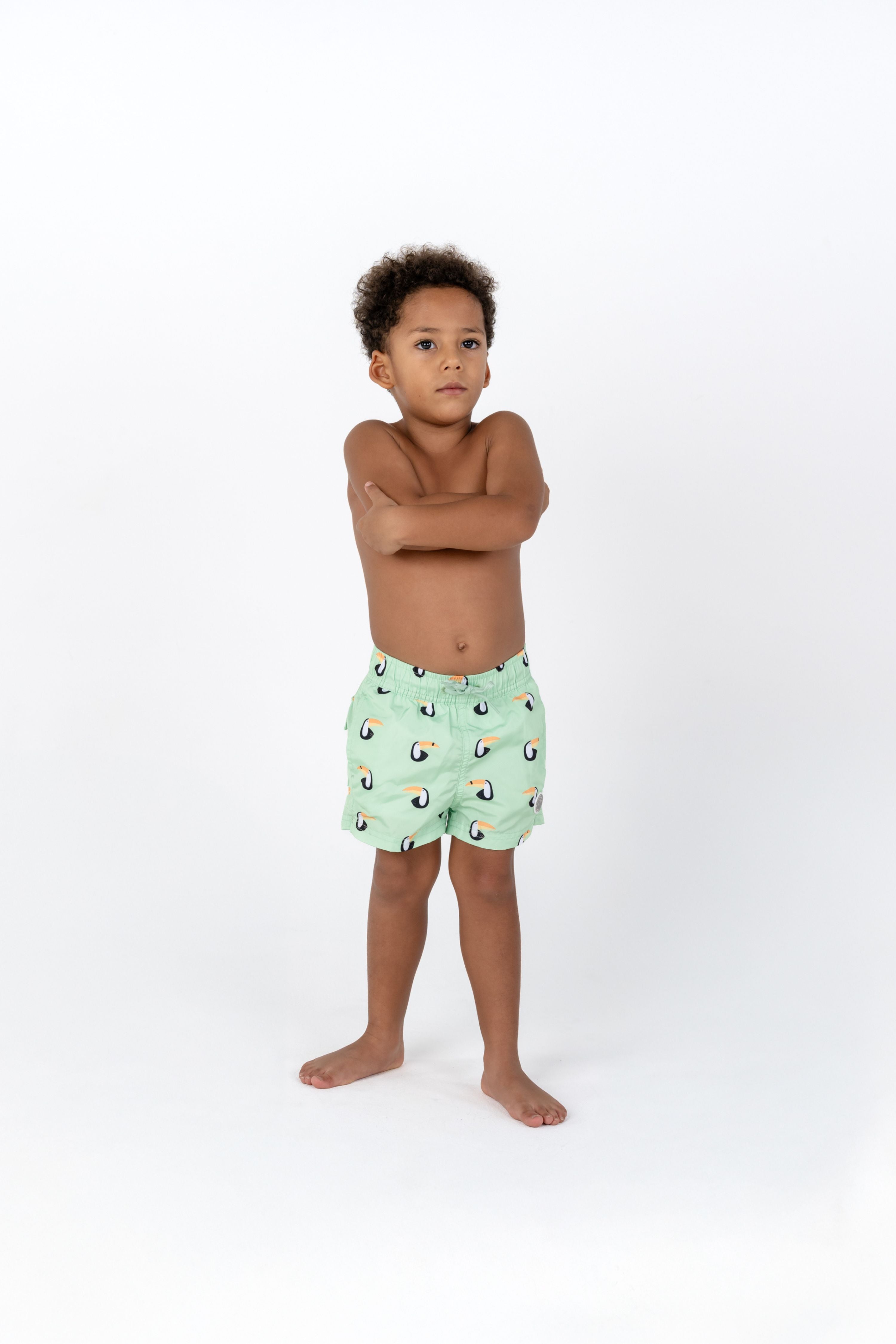 BOY SWIM SHORT - Toucan Paradise