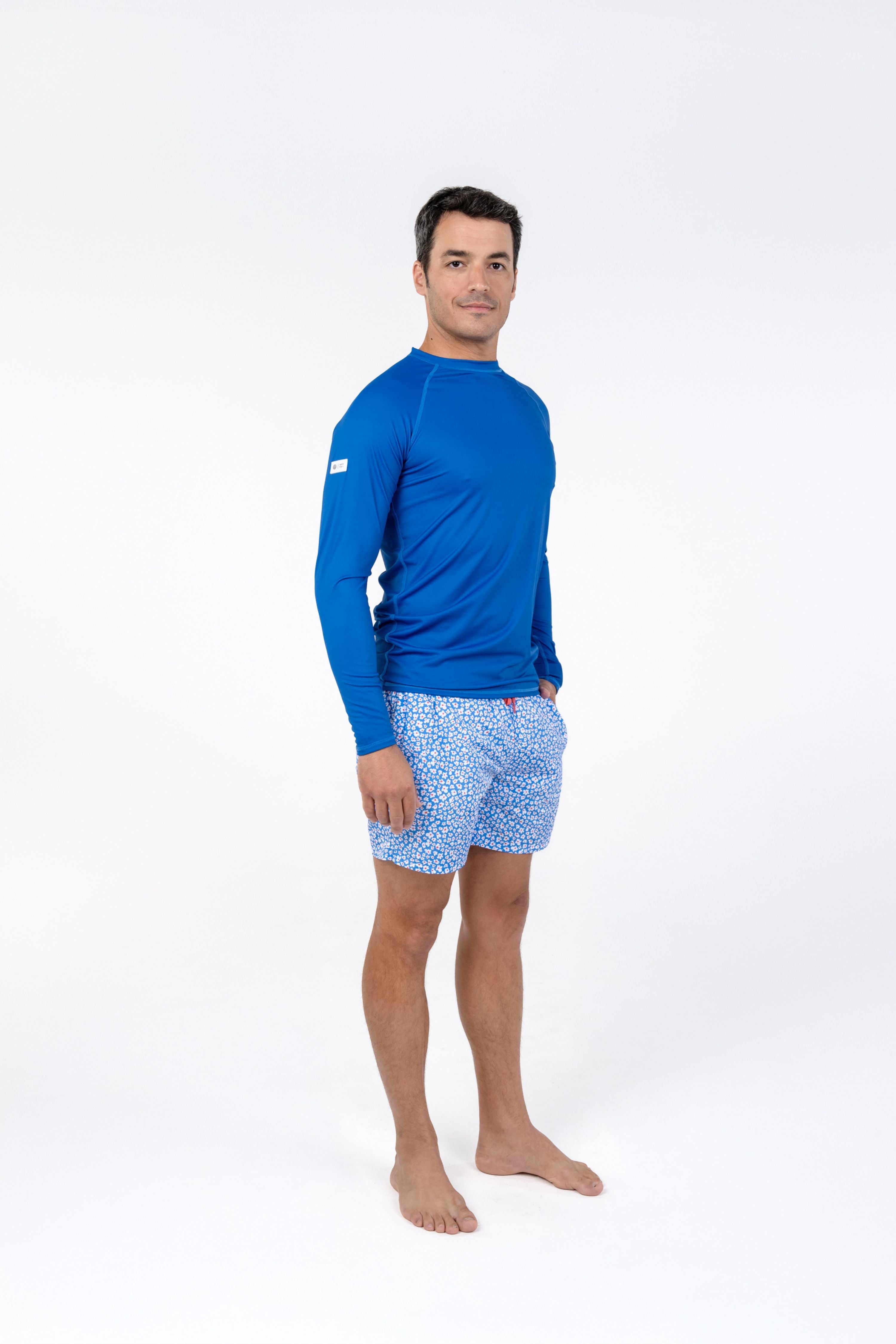 MEN SWIM SHORT - Blue garden