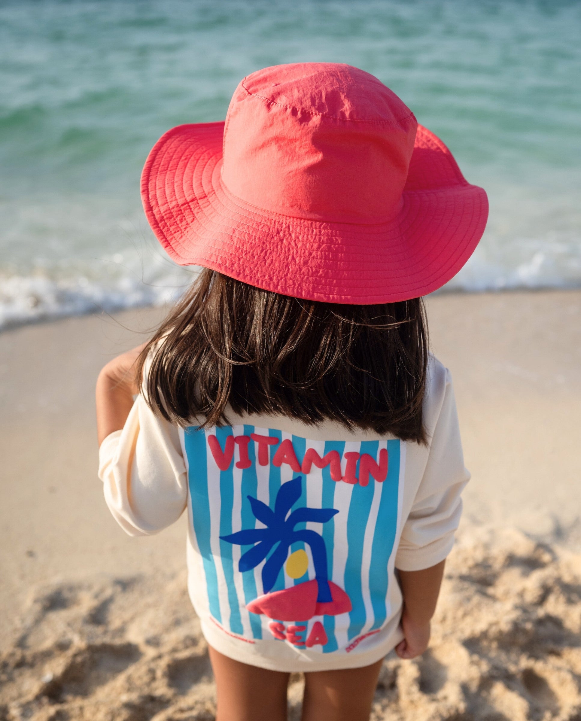KIDS BEACH HAT - Red