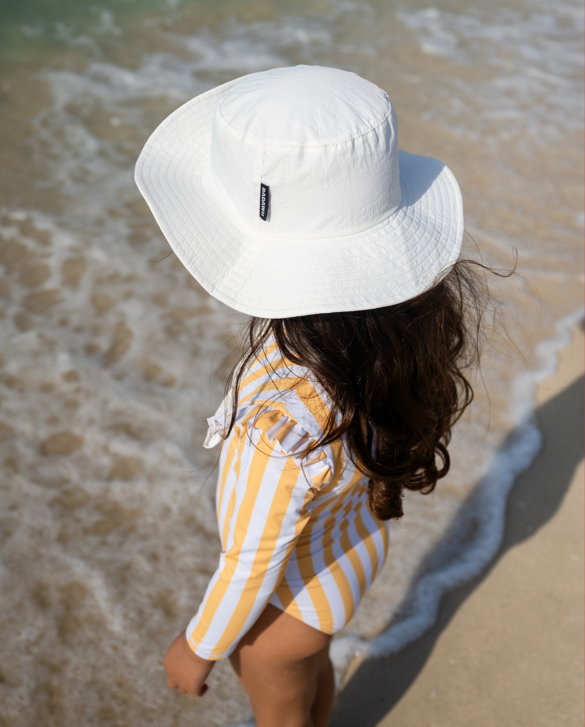 KIDS BEACH HAT - White