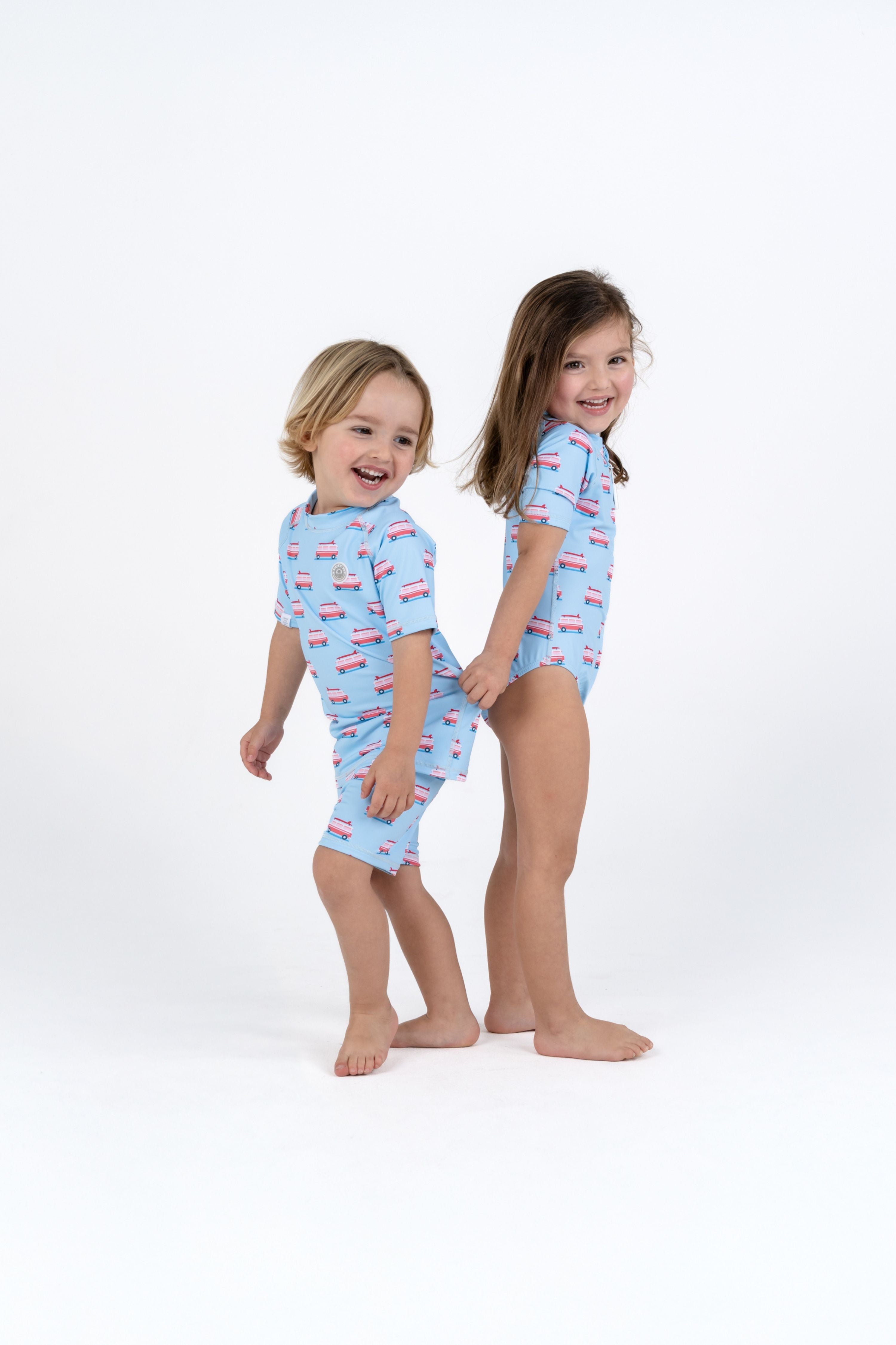 GIRL SWIMSUIT SHORT SLEEVE - Beach Vans