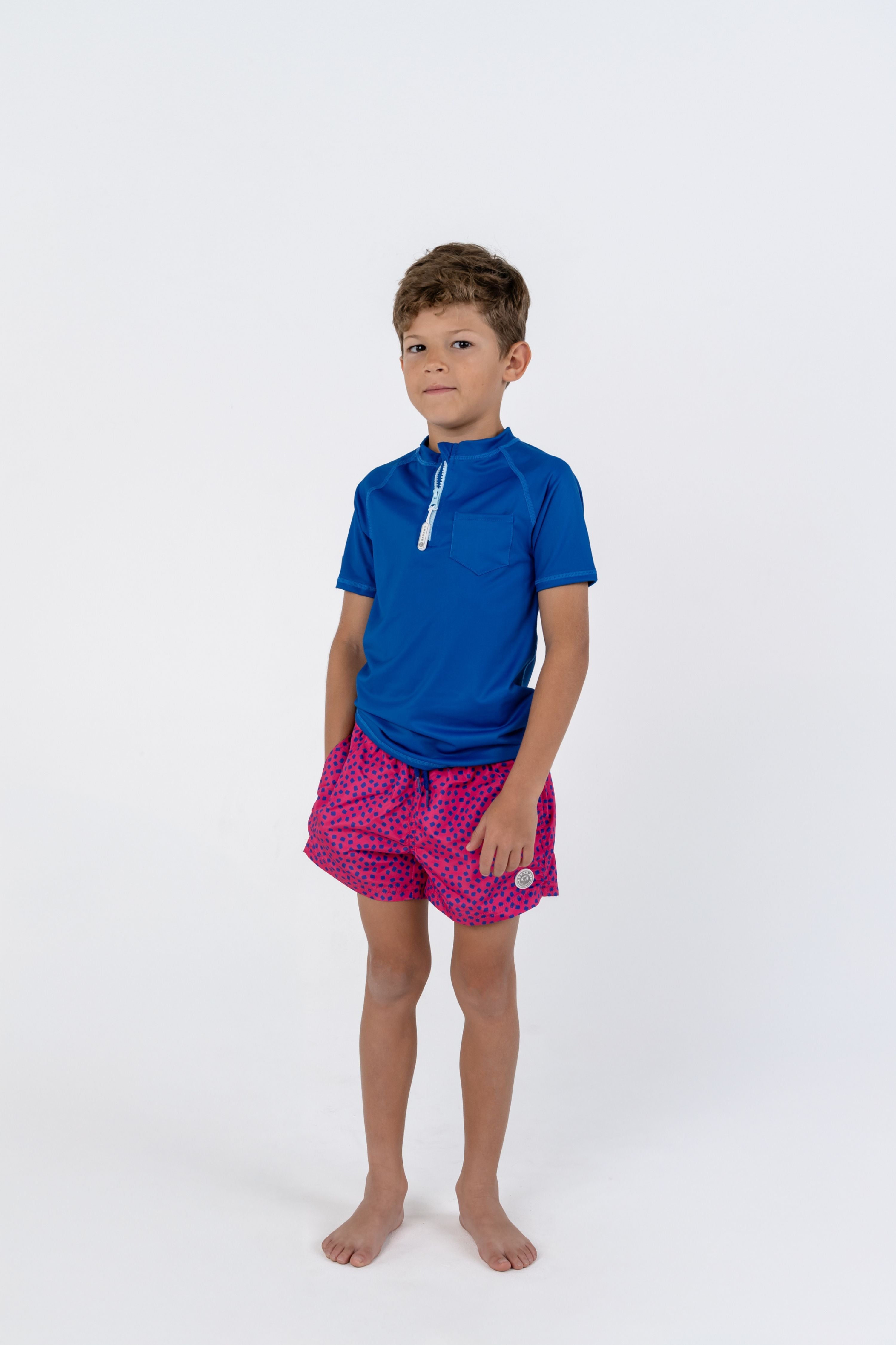BOY UV T-SHIRT - SHORT SLEEVE - Deep Blue