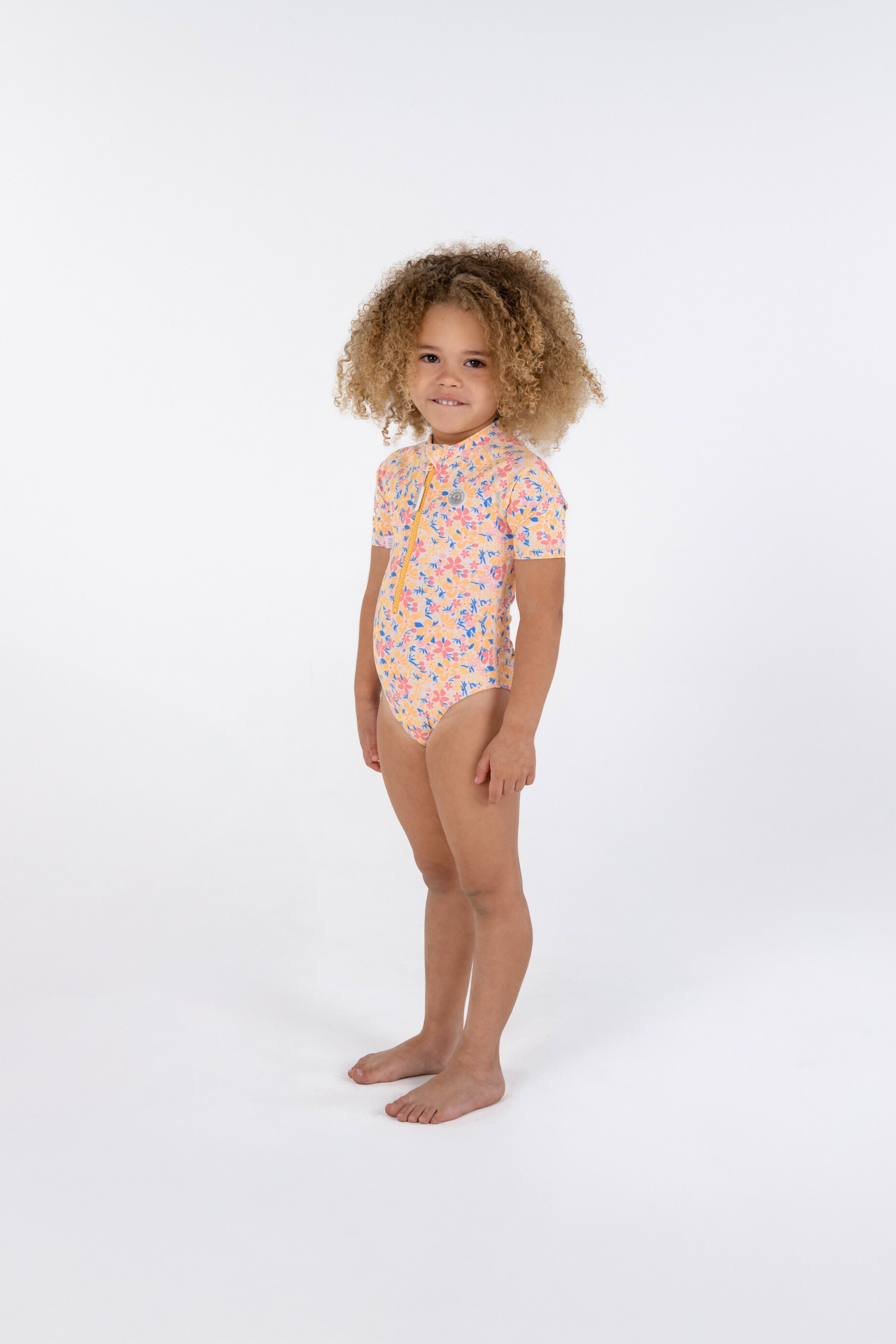 GIRL SWIMSUIT SHORT SLEEVE - Summer Bloom