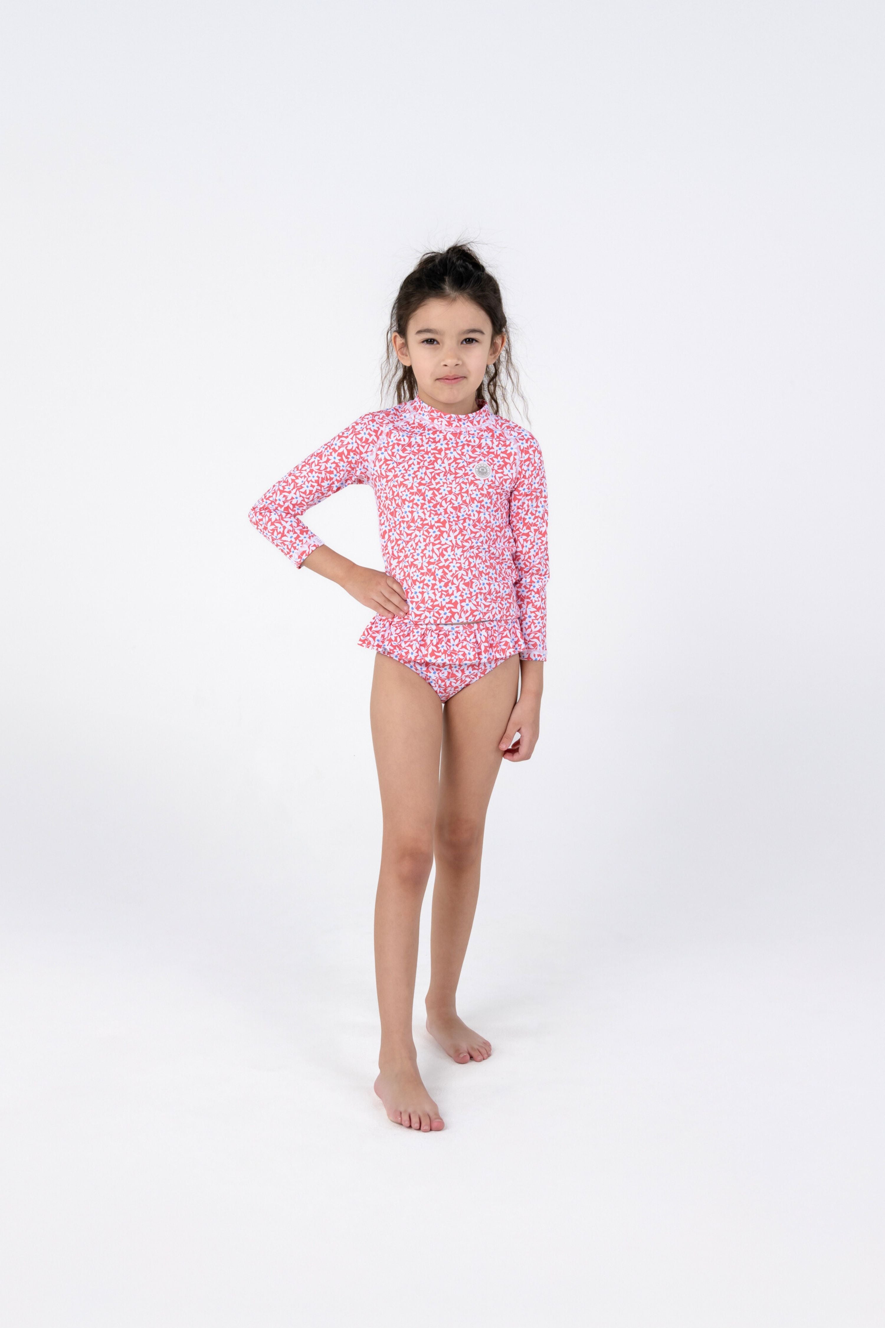 GIRL SWIMSUIT 2 PIECE - Floral ditsy