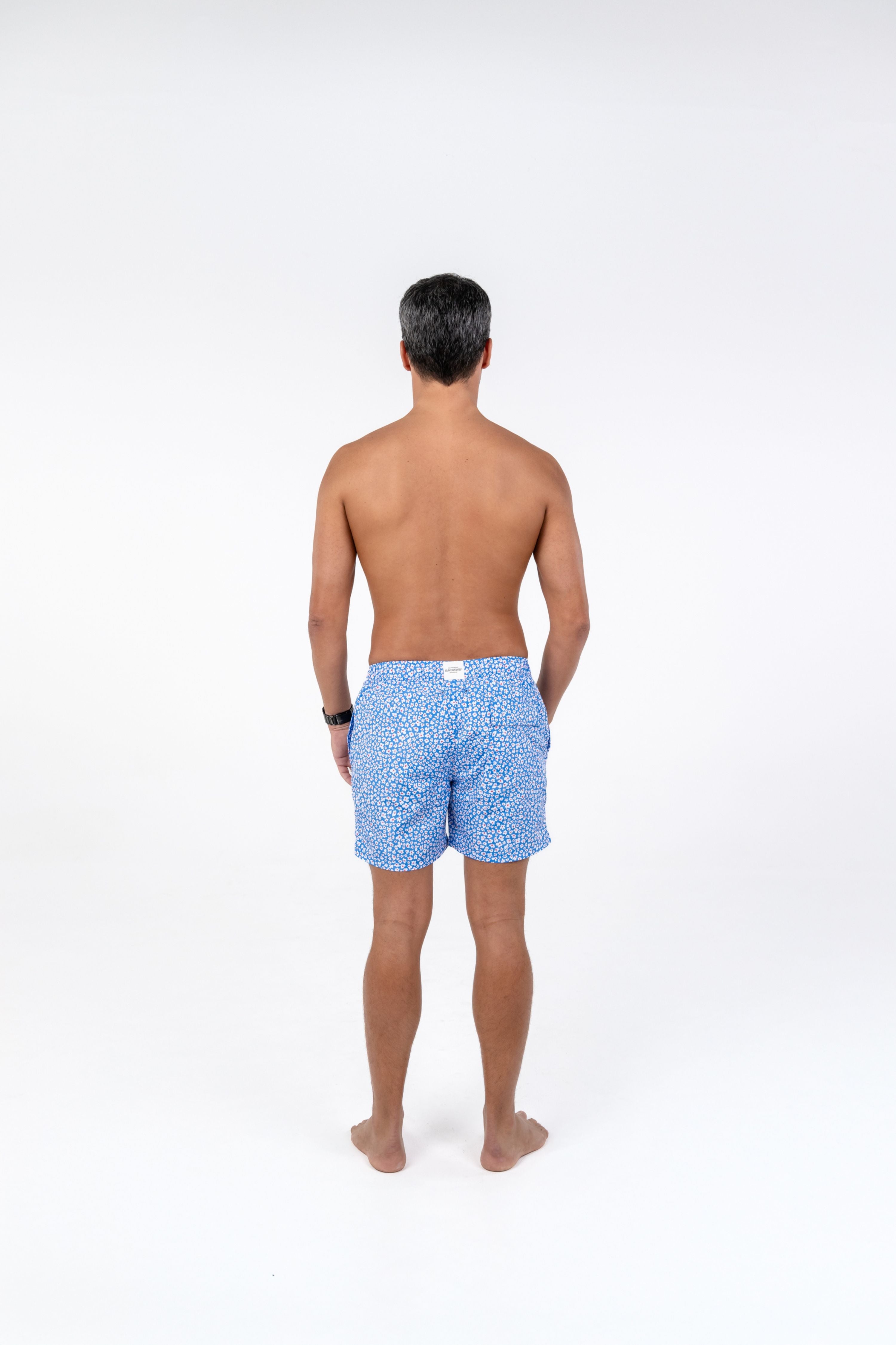 MEN SWIM SHORT - Blue garden