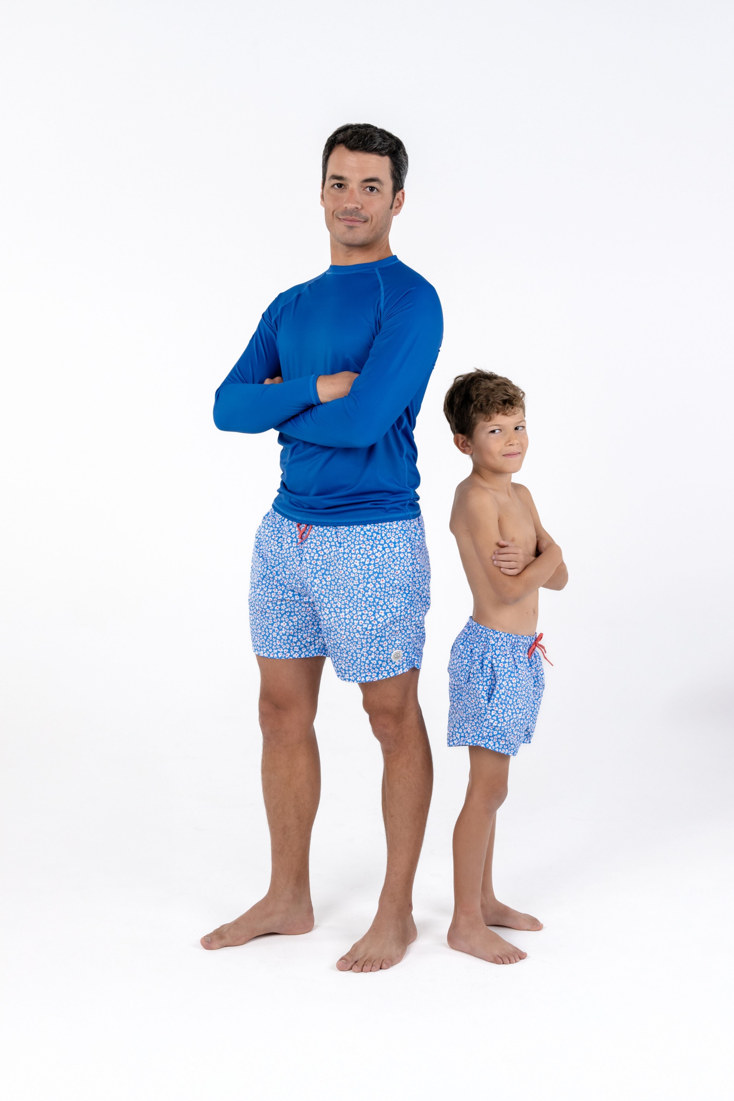 BOY SWIM SHORT - Blue Garden
