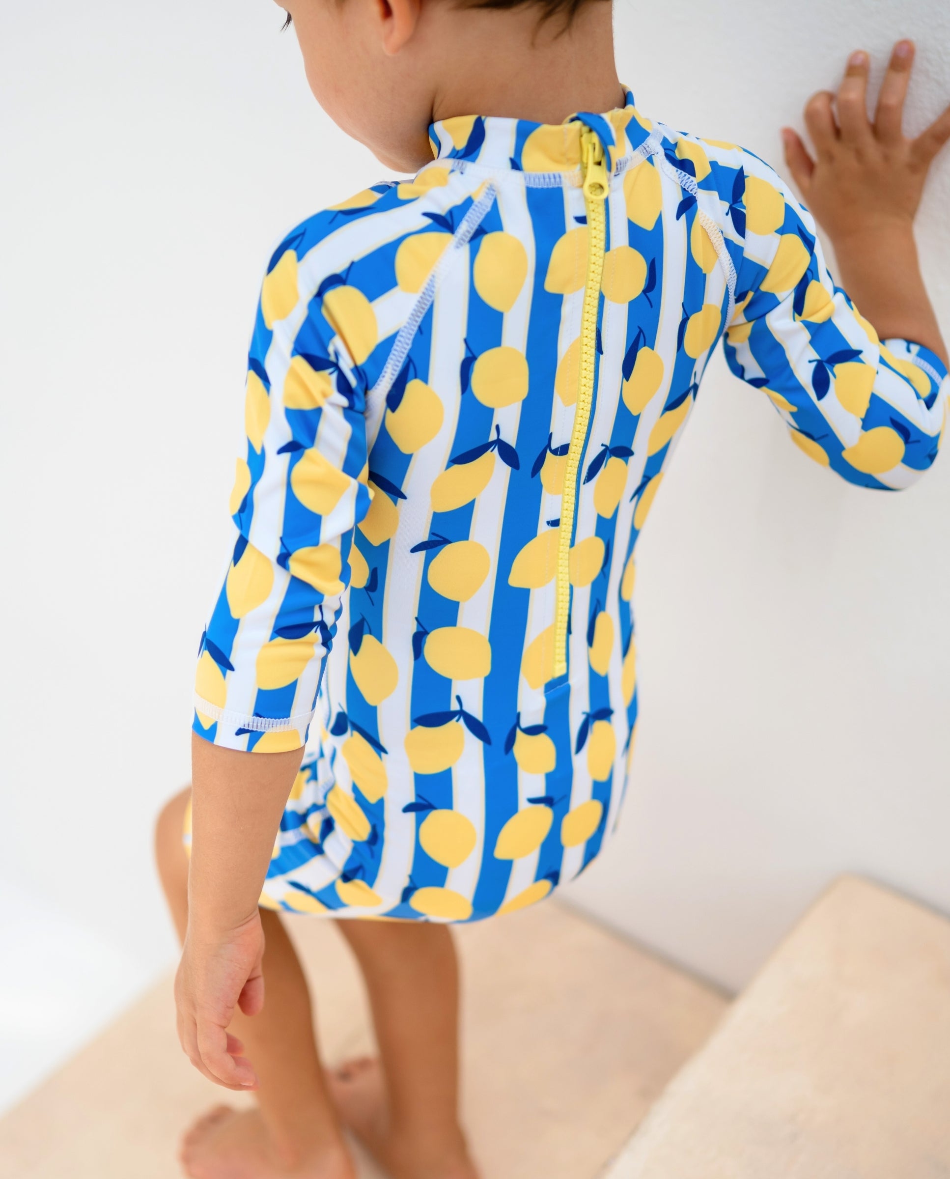 BABY SWIMSUIT - Limoncello Stripes