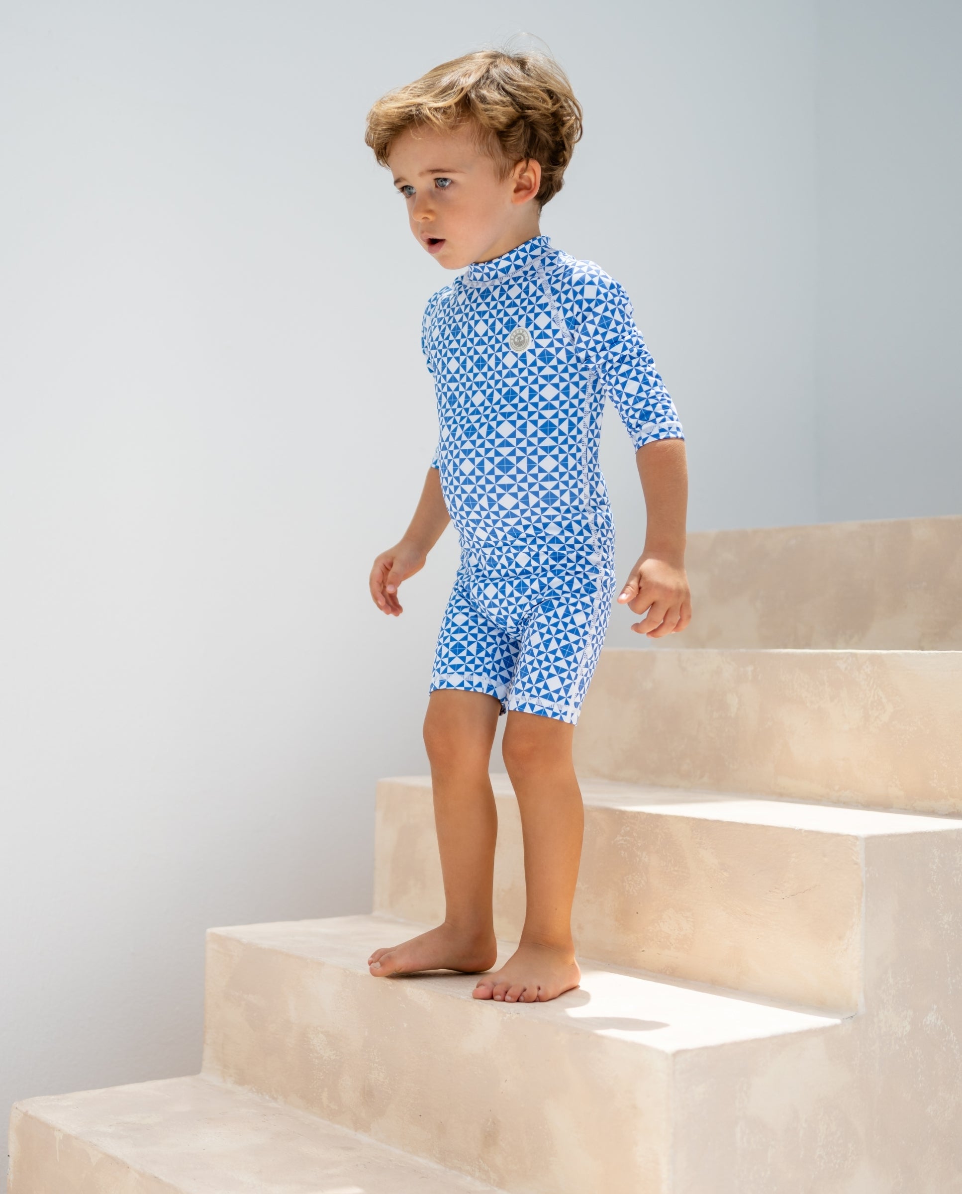 BABY SWIMSUIT - Mediterranean Tiles