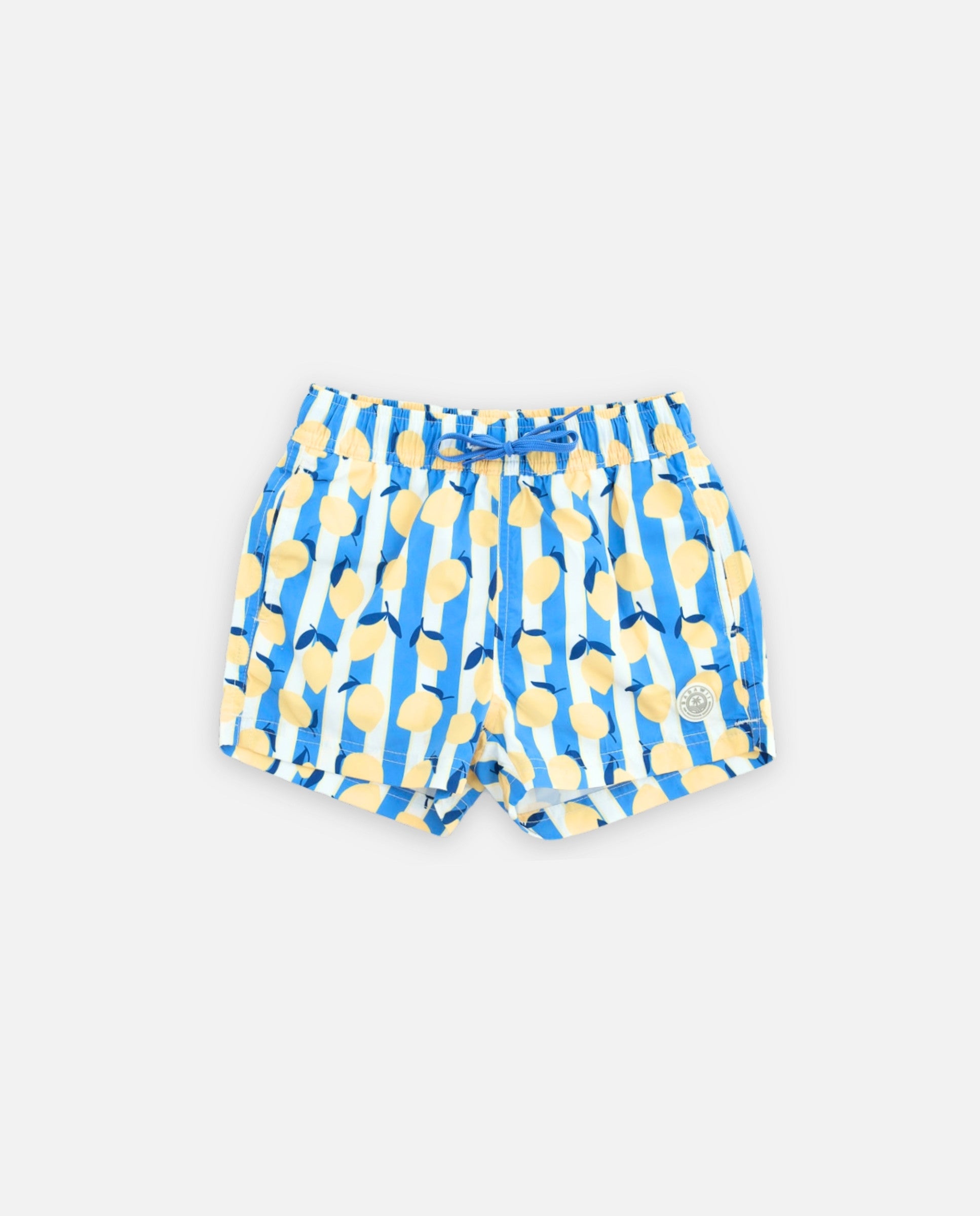 BOY SWIM SHORT - Limoncello Stripes