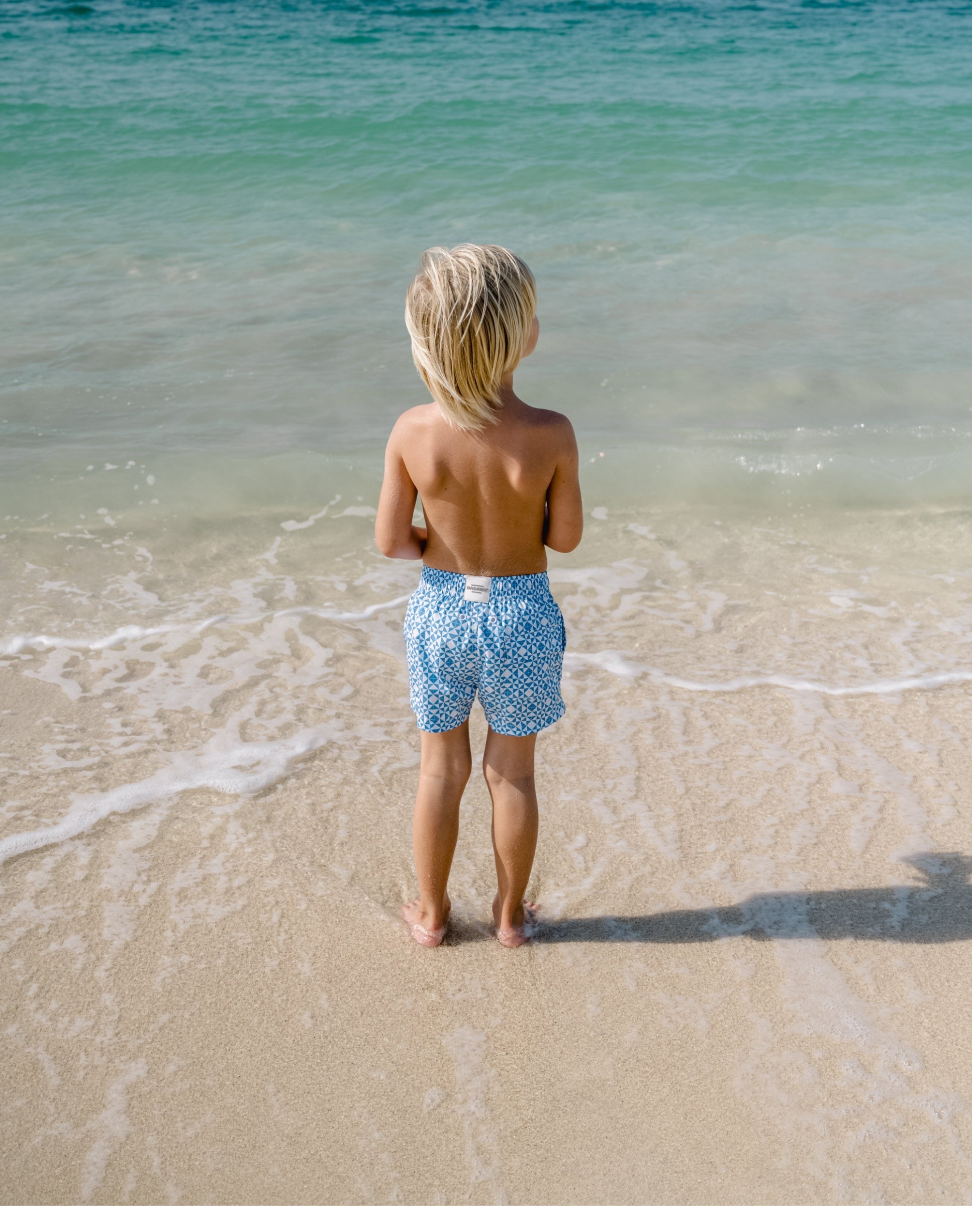 BOY SWIM SHORT - Mediterranean Tiles
