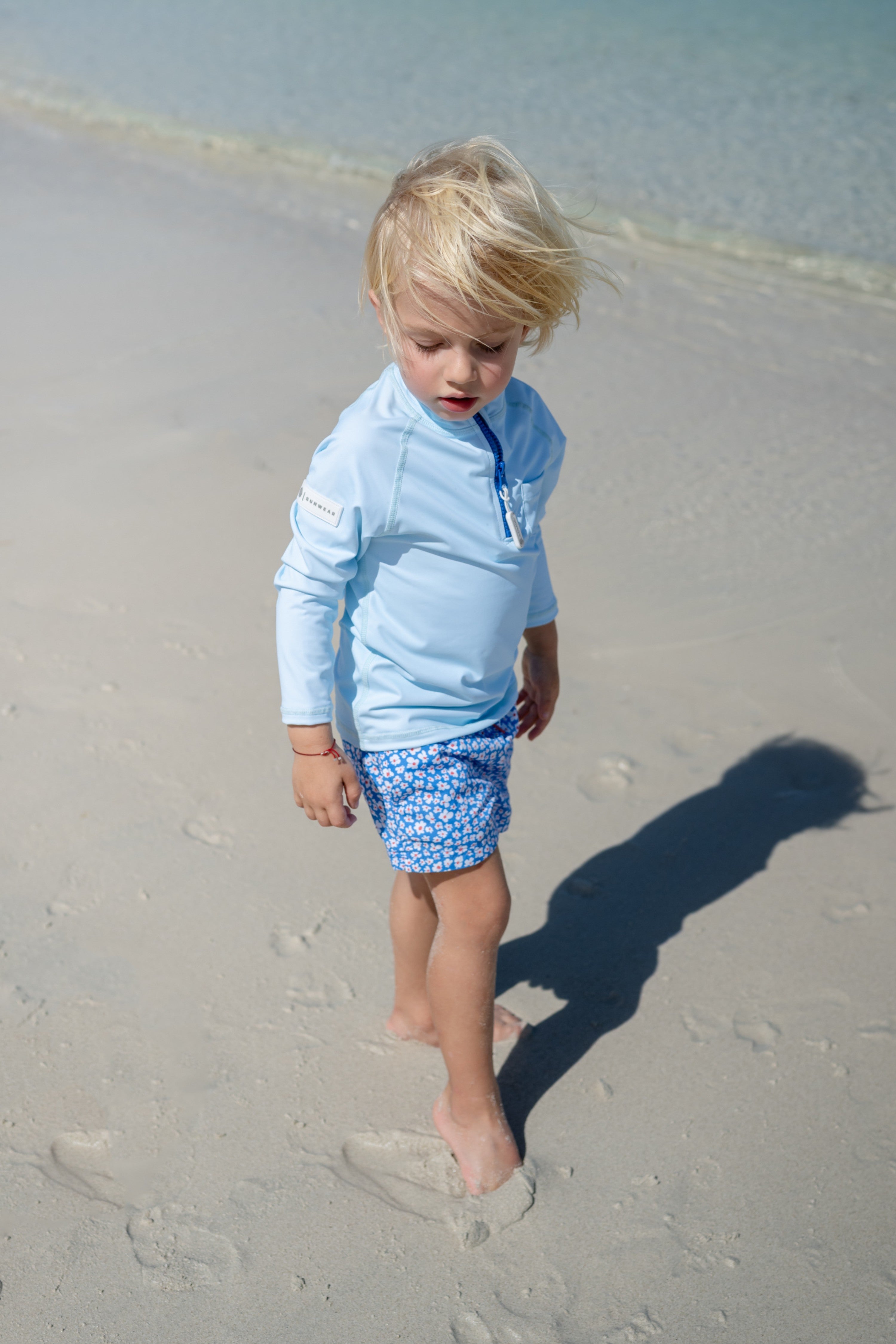 BOY SWIM SHORT - Blue Garden