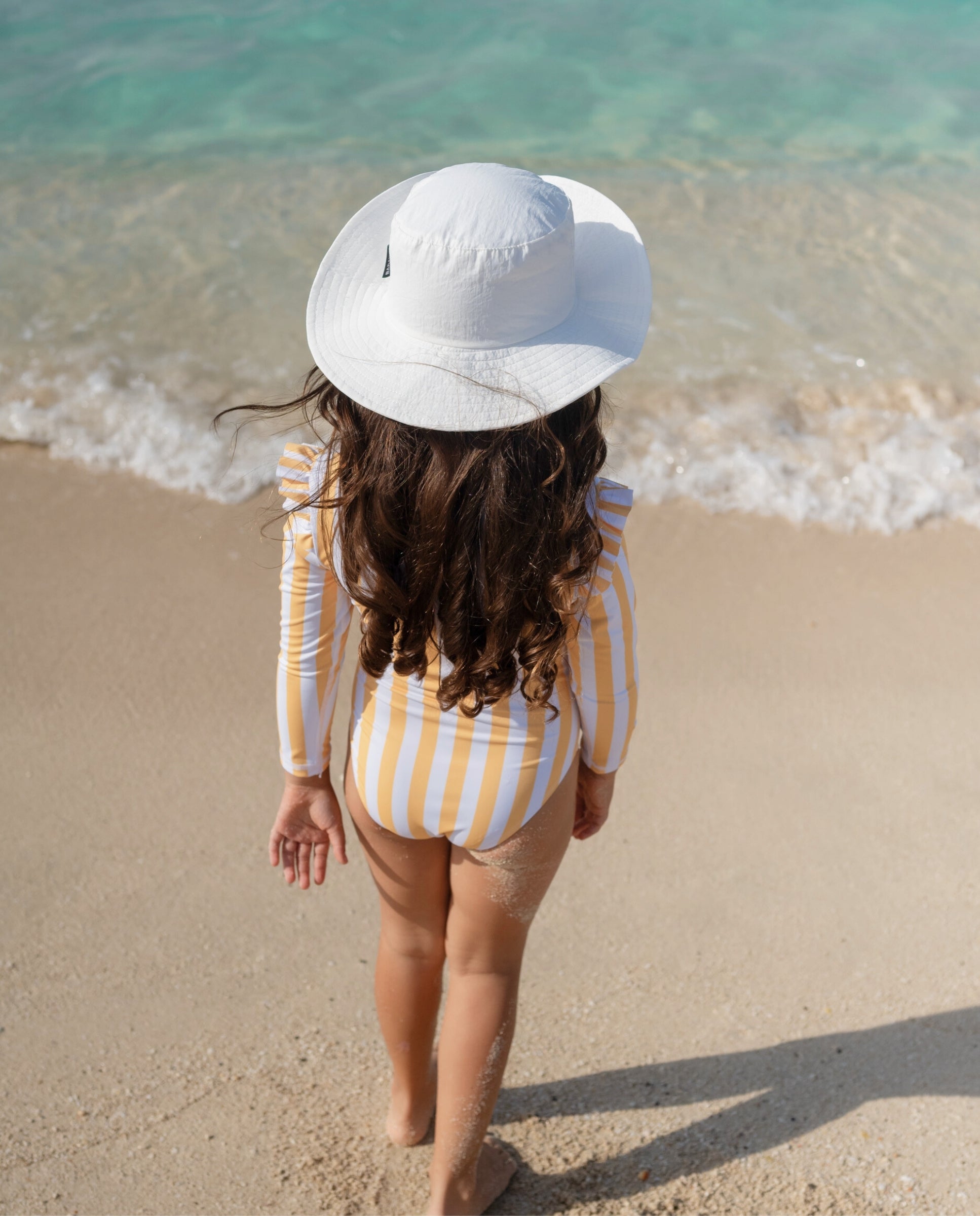 GIRL SWIMSUIT RUFFLES - Summer Stripes