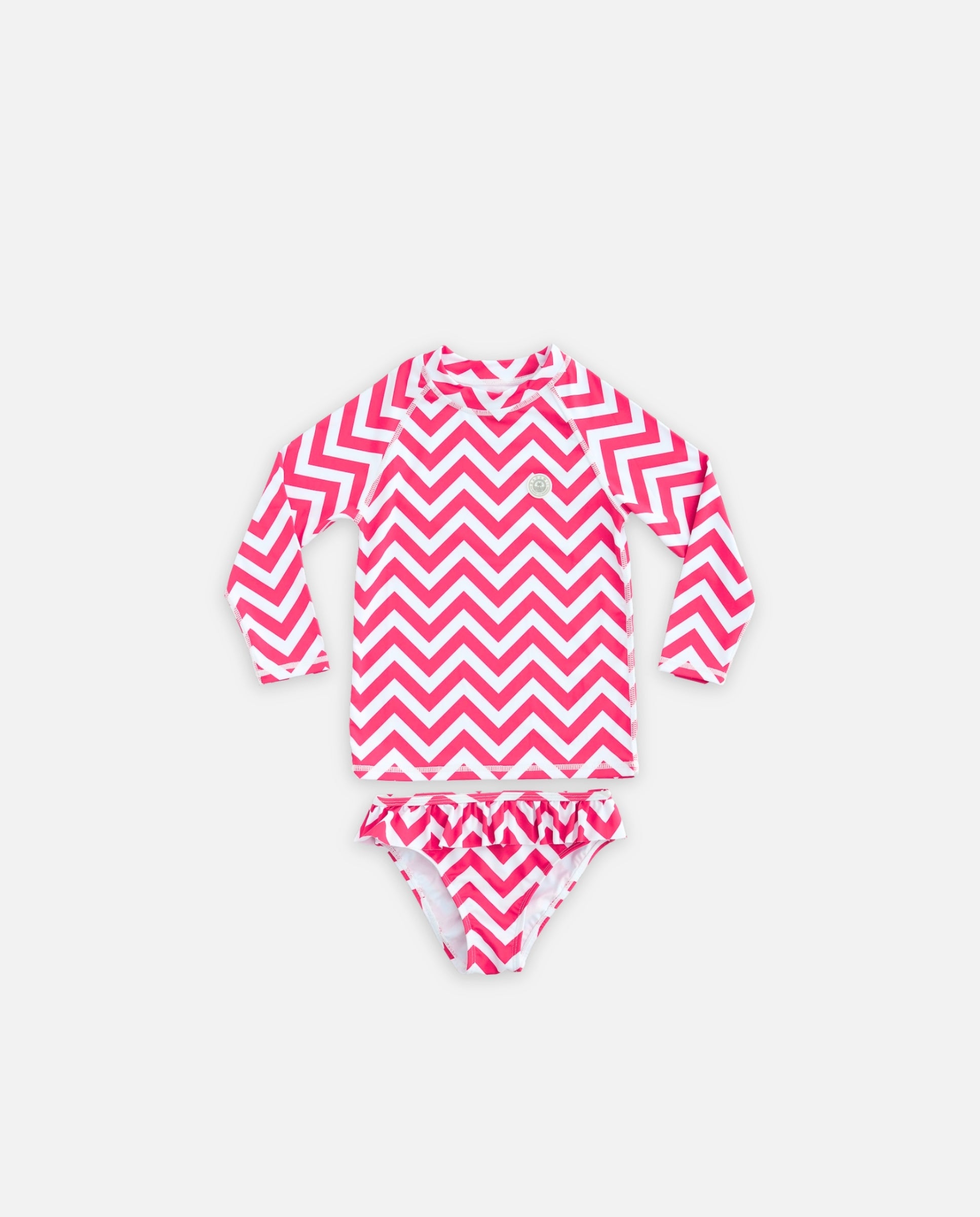 GIRL SWIMSUIT 2 PIECE SET - Zigzag Riviera