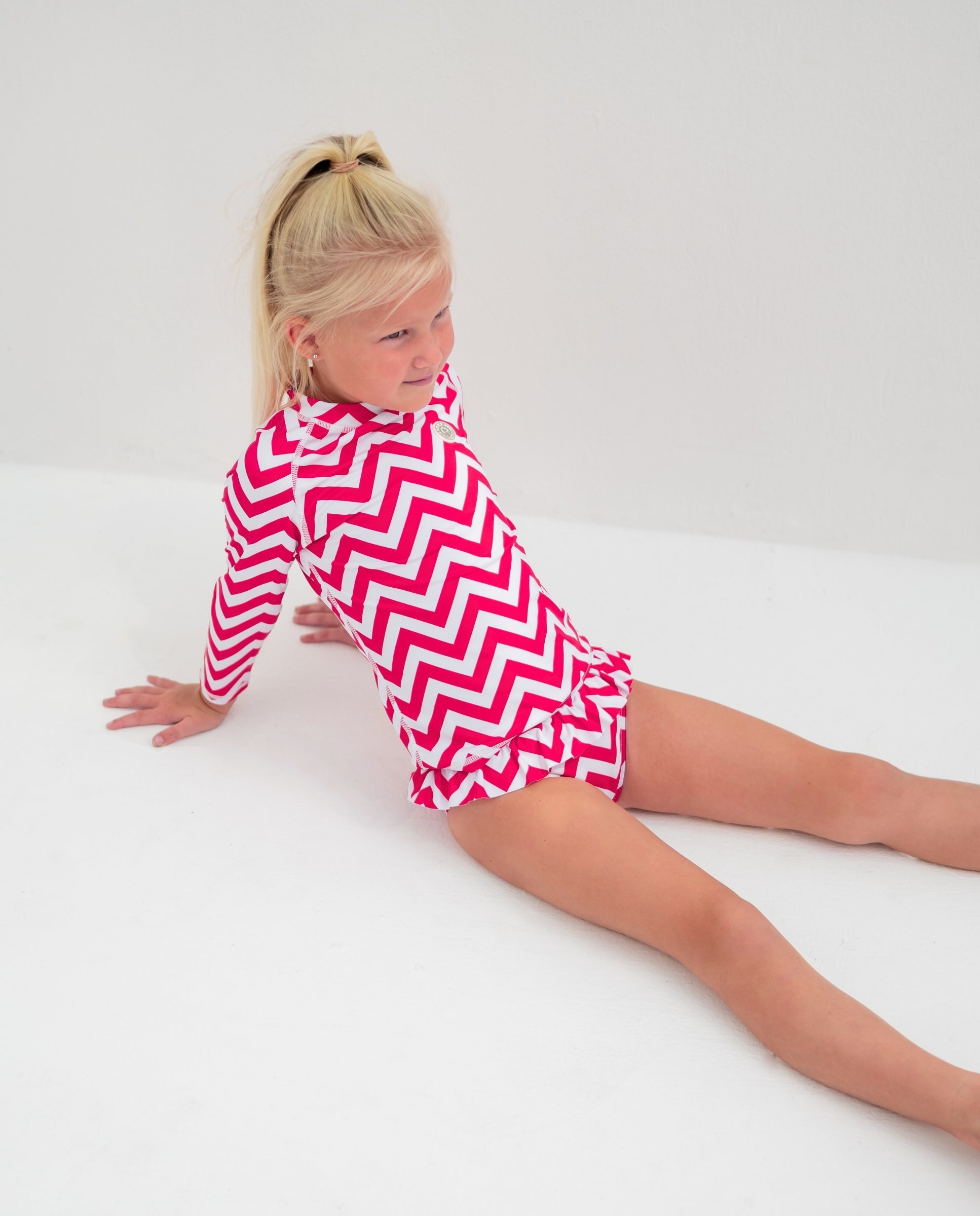 GIRL SWIMSUIT 2 PIECE SET - Zigzag Riviera