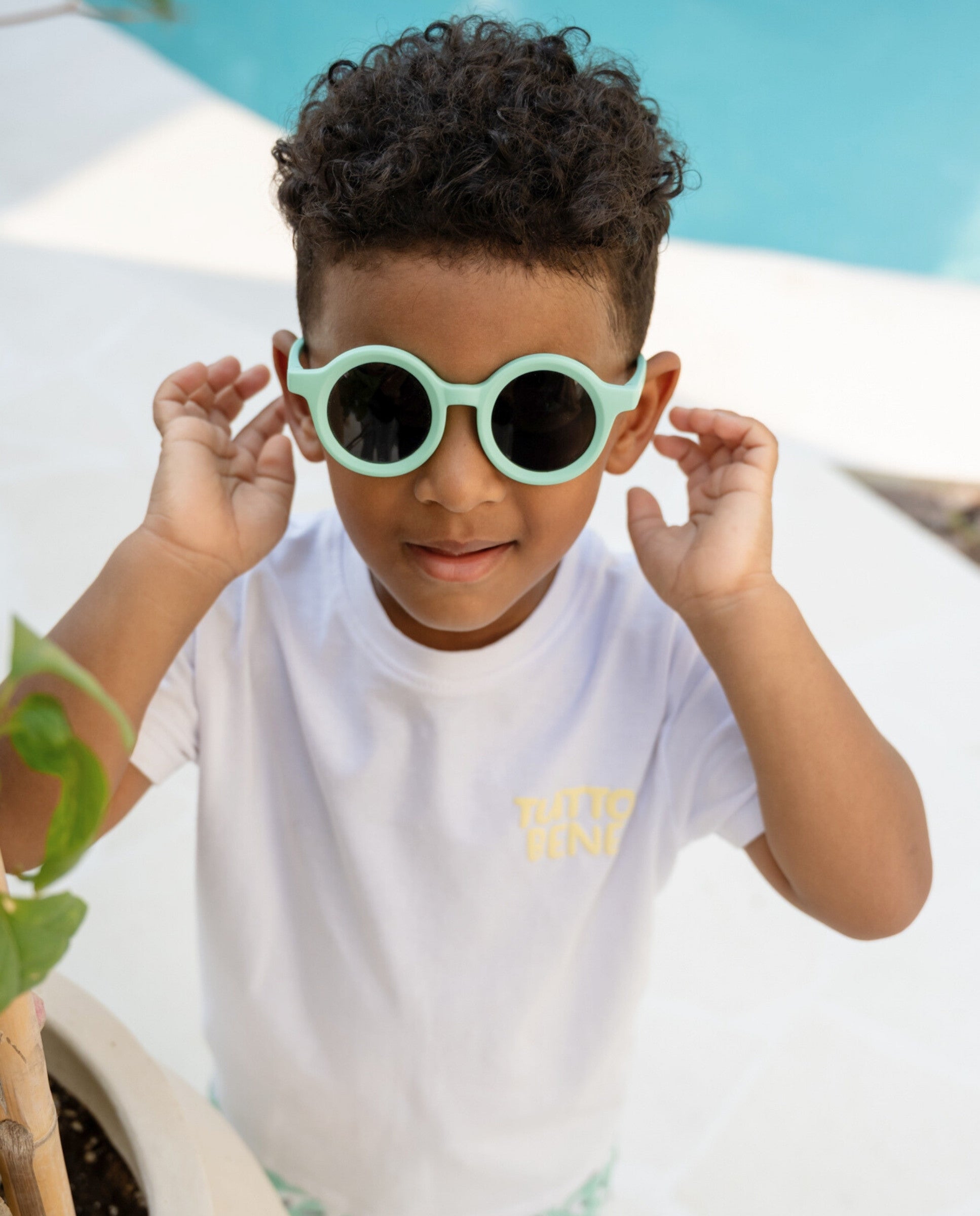 FLEXIBLE JUNIOR KIDS SUNGLASSES - GREEN