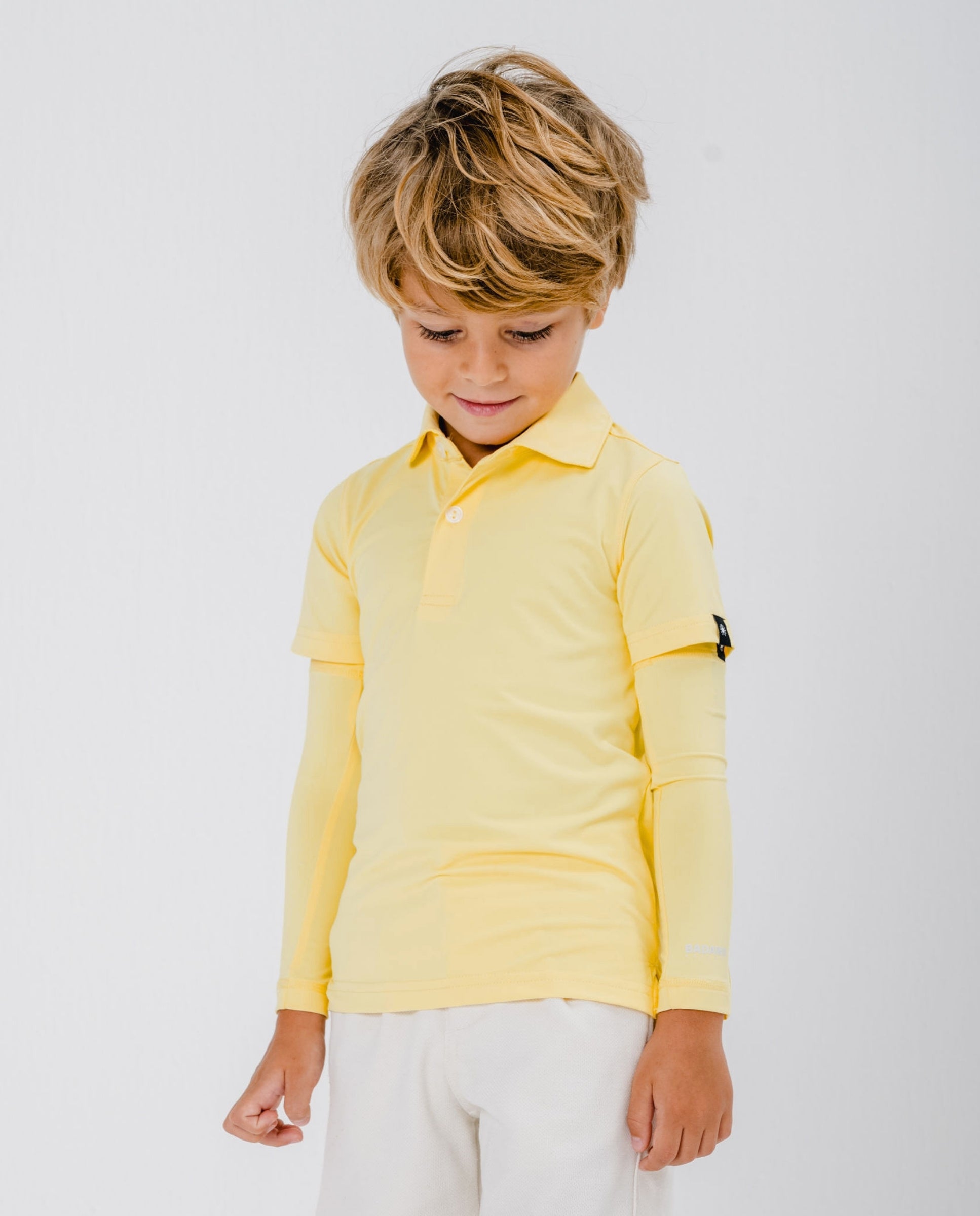 Kids UPF50+ Arm Sleeves - Yellow