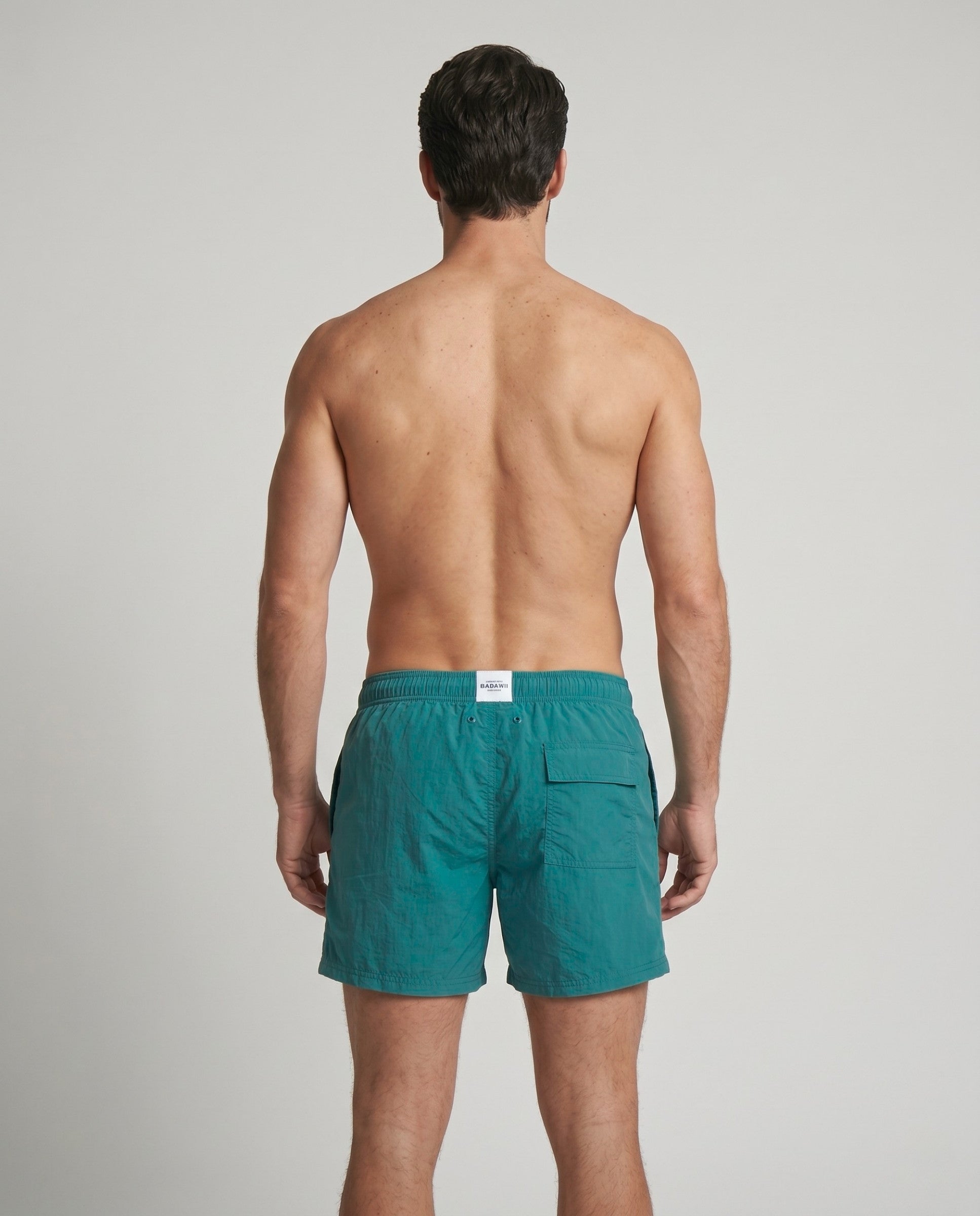 MEN SWIM SHORT - Solid Green