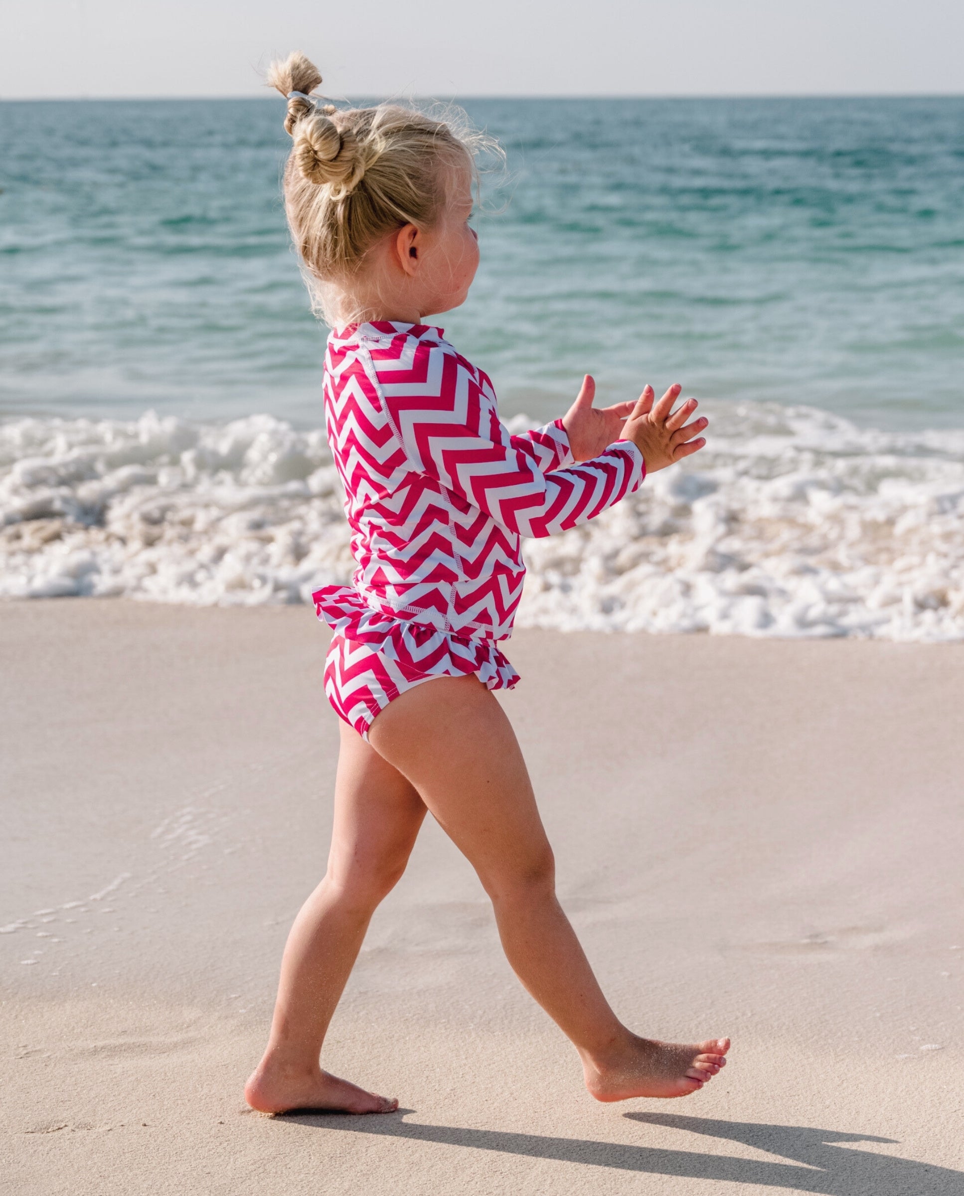 GIRL SWIMSUIT 2 PIECE SET - Zigzag Riviera