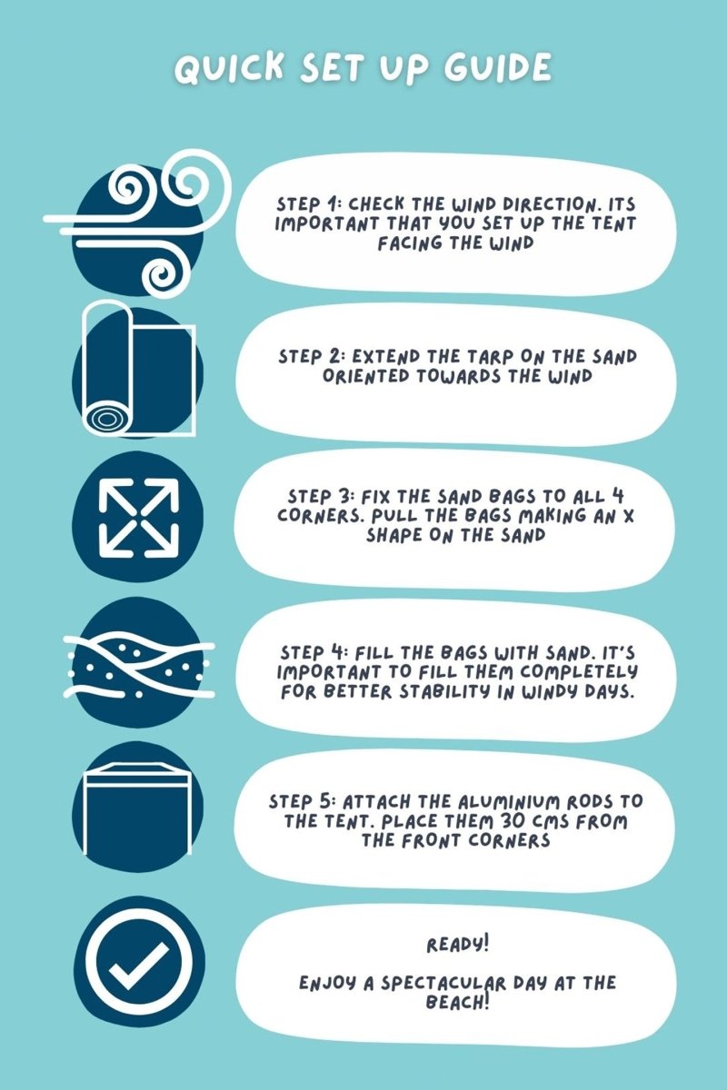 Family beach tent - UPF50+ - Badawii UAE