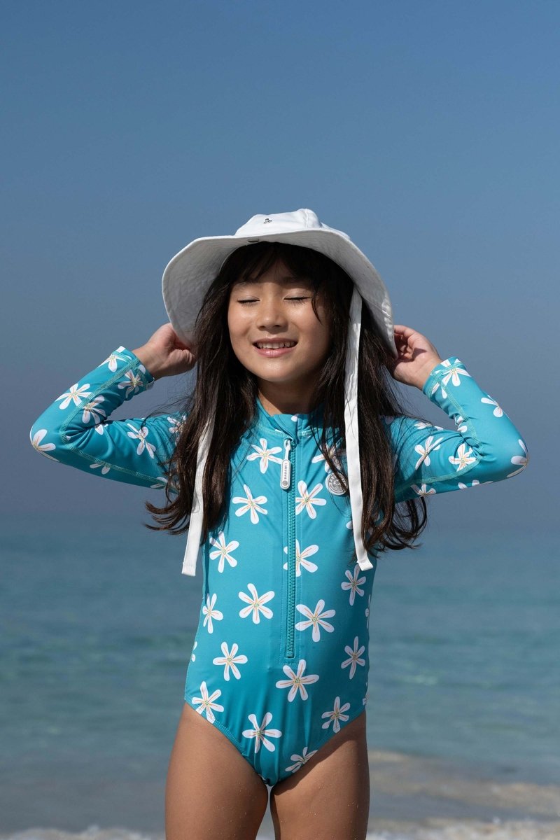 Baby & Kids Sun Hat - White - Badawii UAE