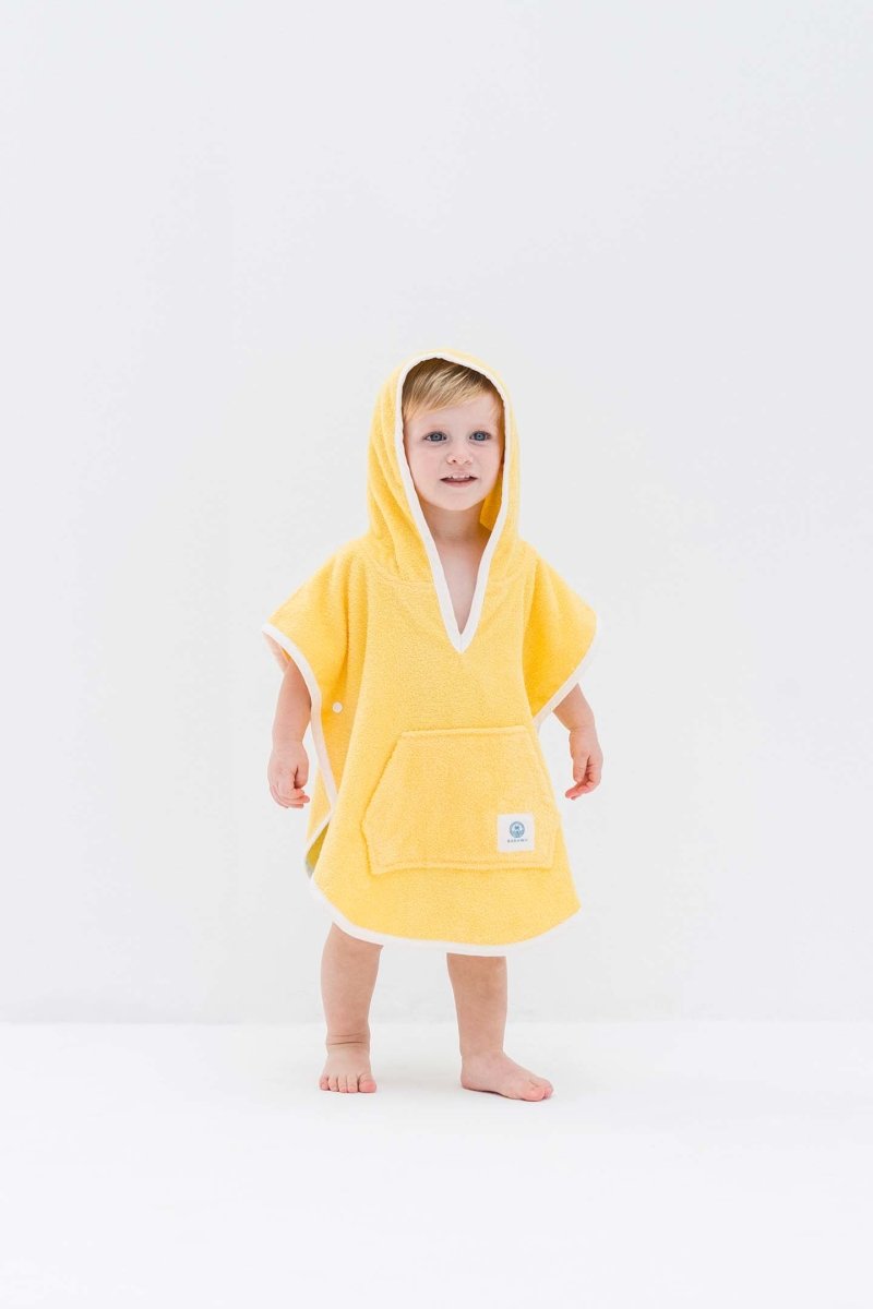 KIDS TOWEL PONCHO Sunshine Yellow - Main Image