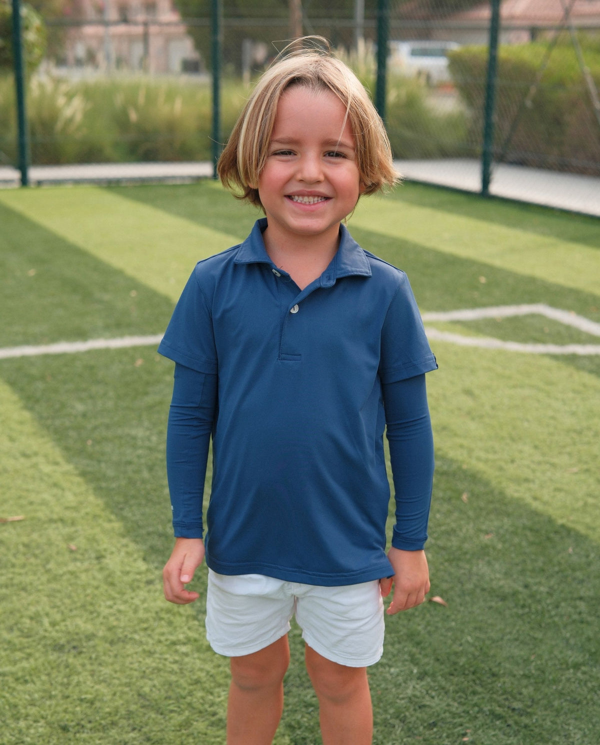 Kids UPF50+ Arm Sleeves - Navy Blue