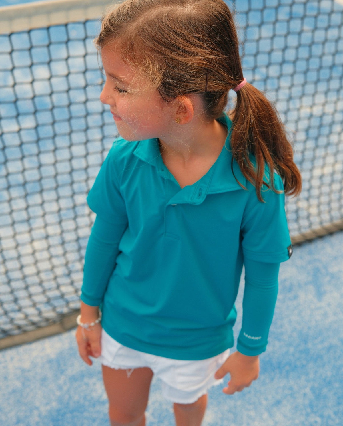 Kids UPF50+ Arm Sleeves - Green