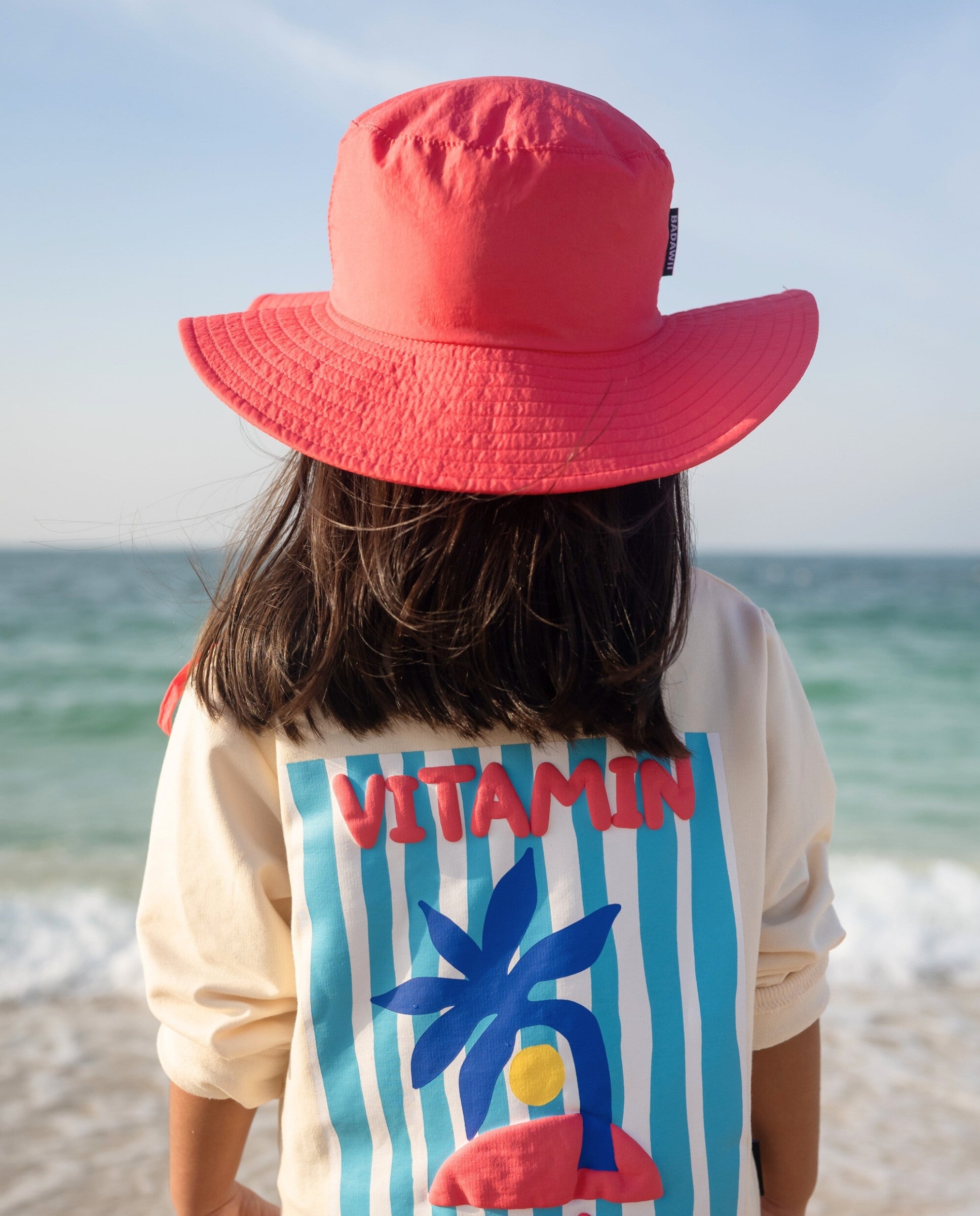KIDS BEACH HAT - Red