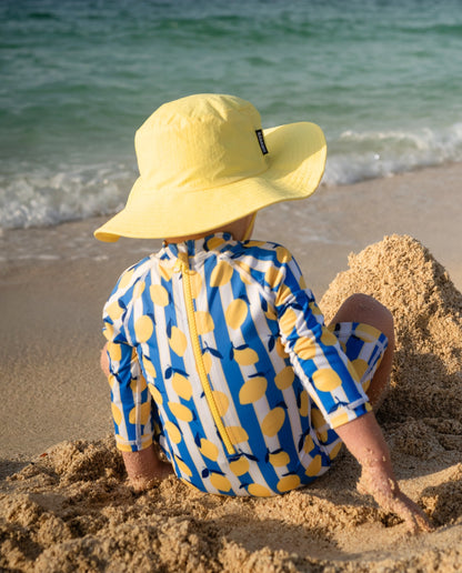 KIDS BEACH HAT - Sunshine Yellow