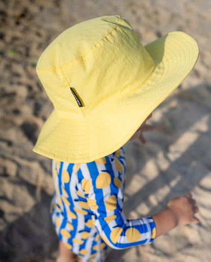KIDS BEACH HAT - Sunshine Yellow