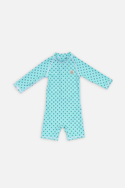BABY SWIMSUIT - Diamond Green