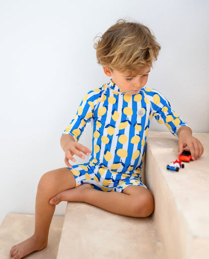 BABY SWIMSUIT - Limoncello Stripes