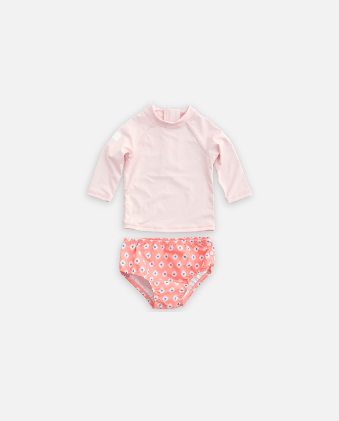 BABY DIAPER SET - Peach Mosaic