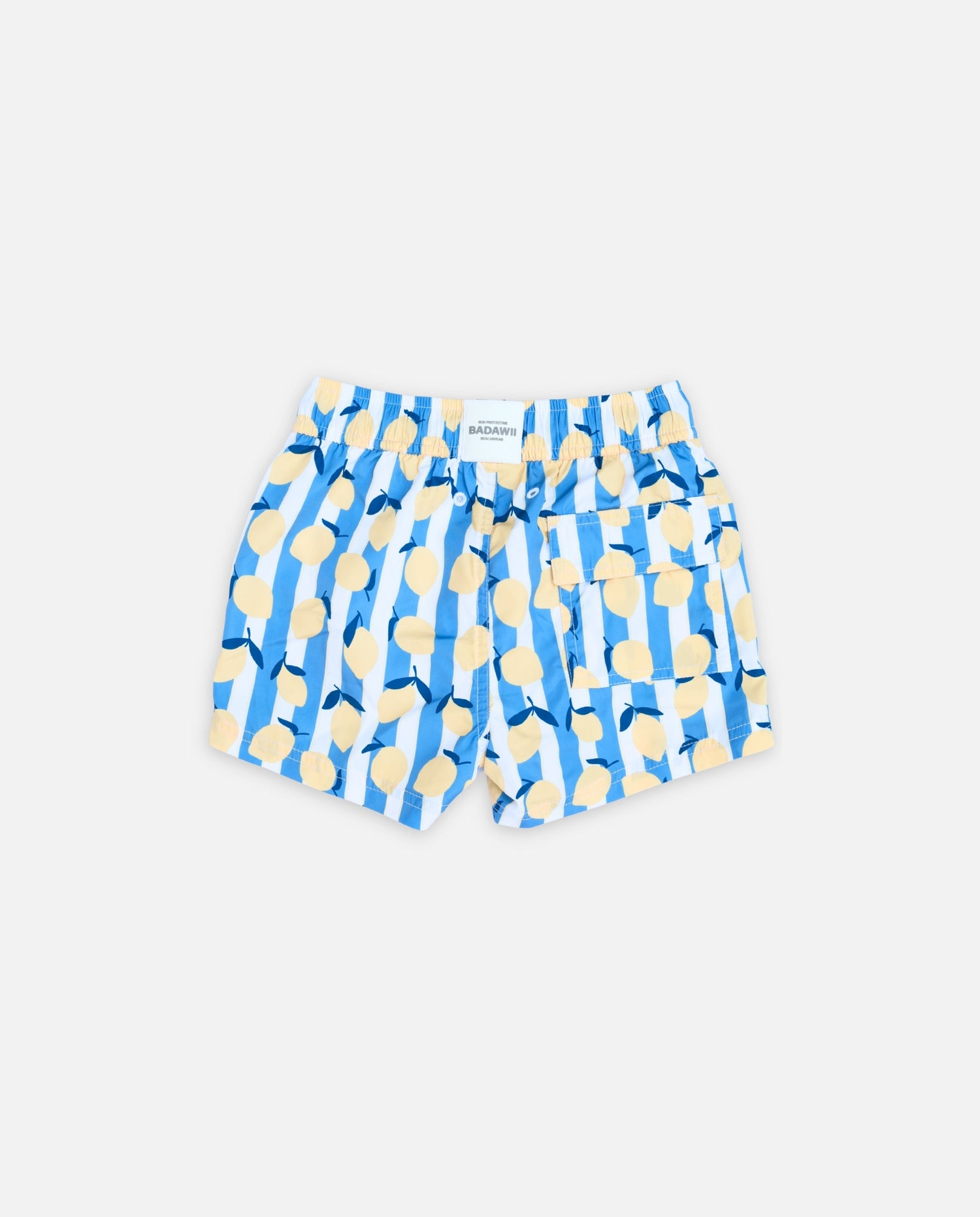 BOY SWIM SHORT - Limoncello Stripes