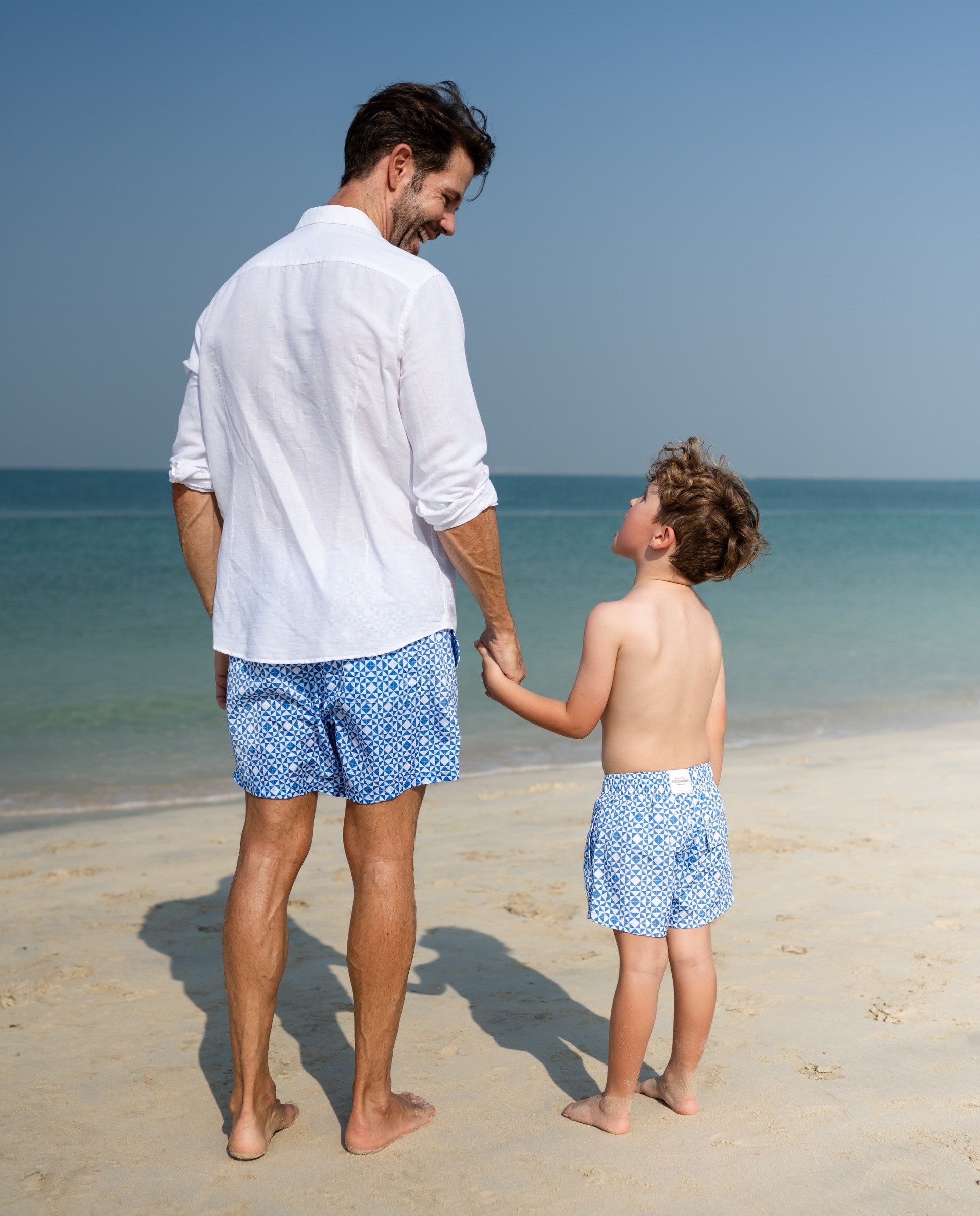 BOY SWIM SHORT - Mediterranean Tiles