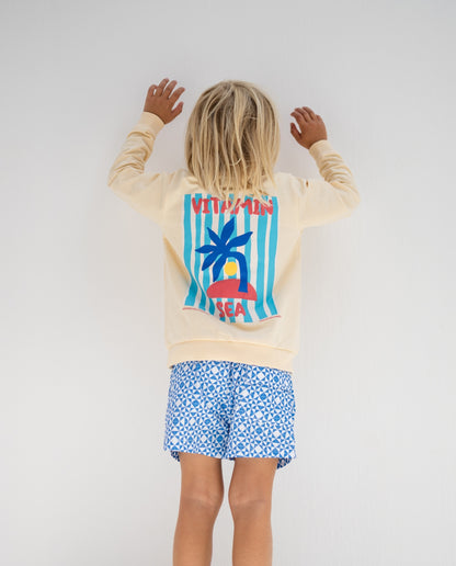 BOY SWIM SHORT - Mediterranean Tiles