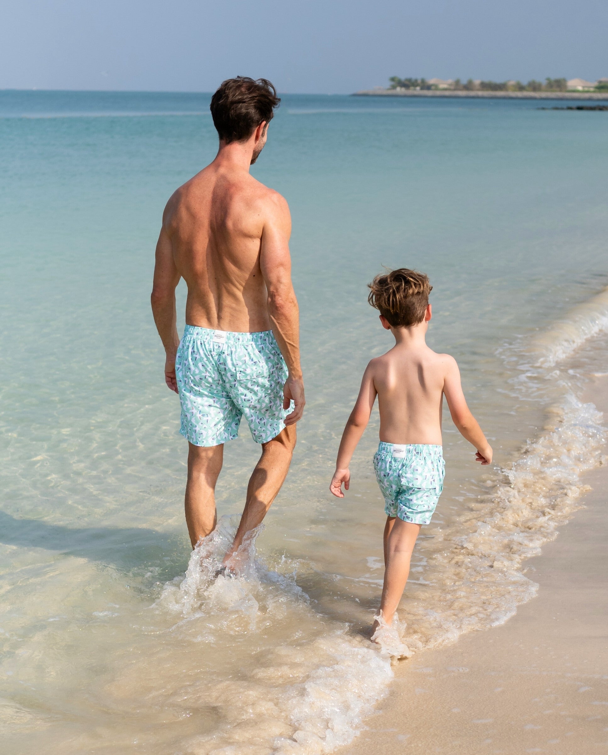 BOY SWIM SHORT - Seagull Breeze