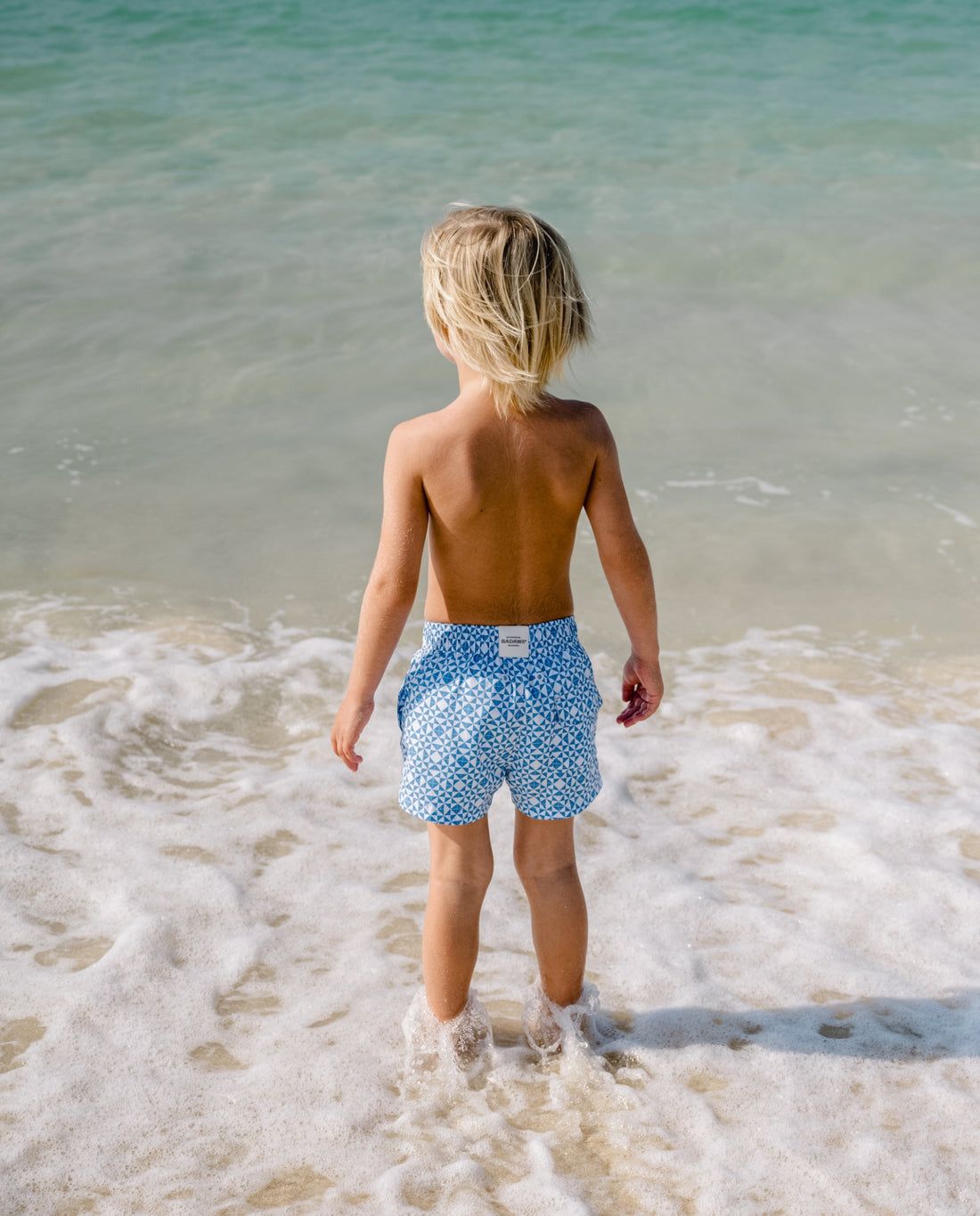 BOY SWIM SHORT - Mediterranean Tiles