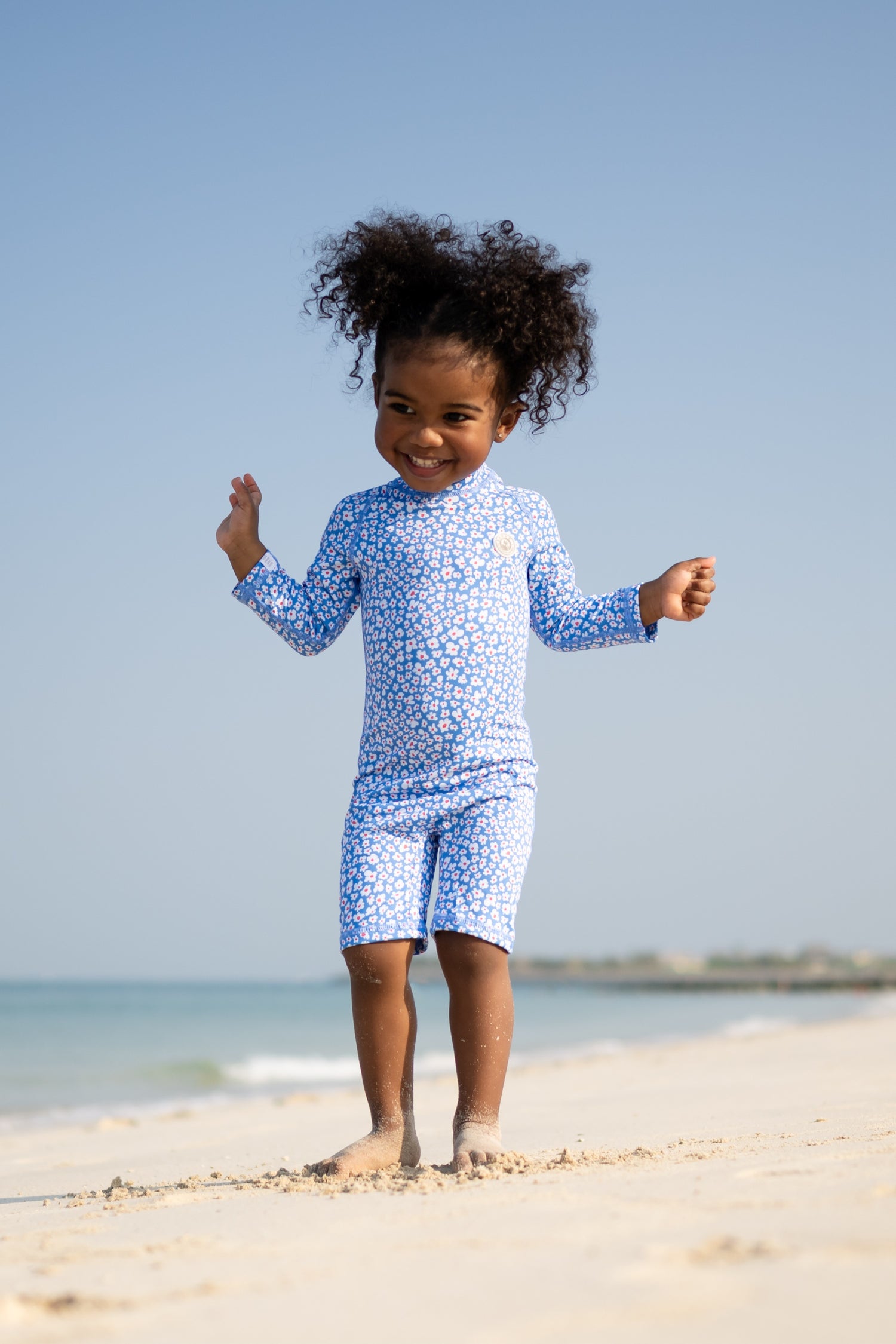 BABY SWIMSUIT - Blue Garden