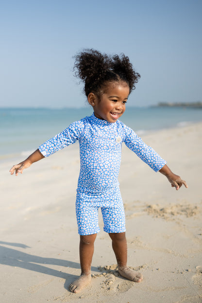 BABY SWIMSUIT - Blue Garden