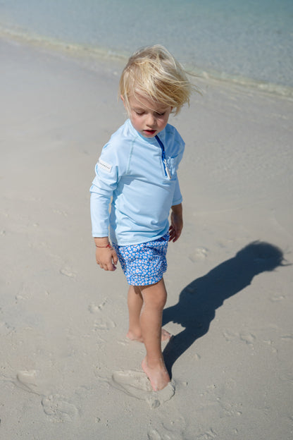 BOY SWIM SHORT - Blue Garden