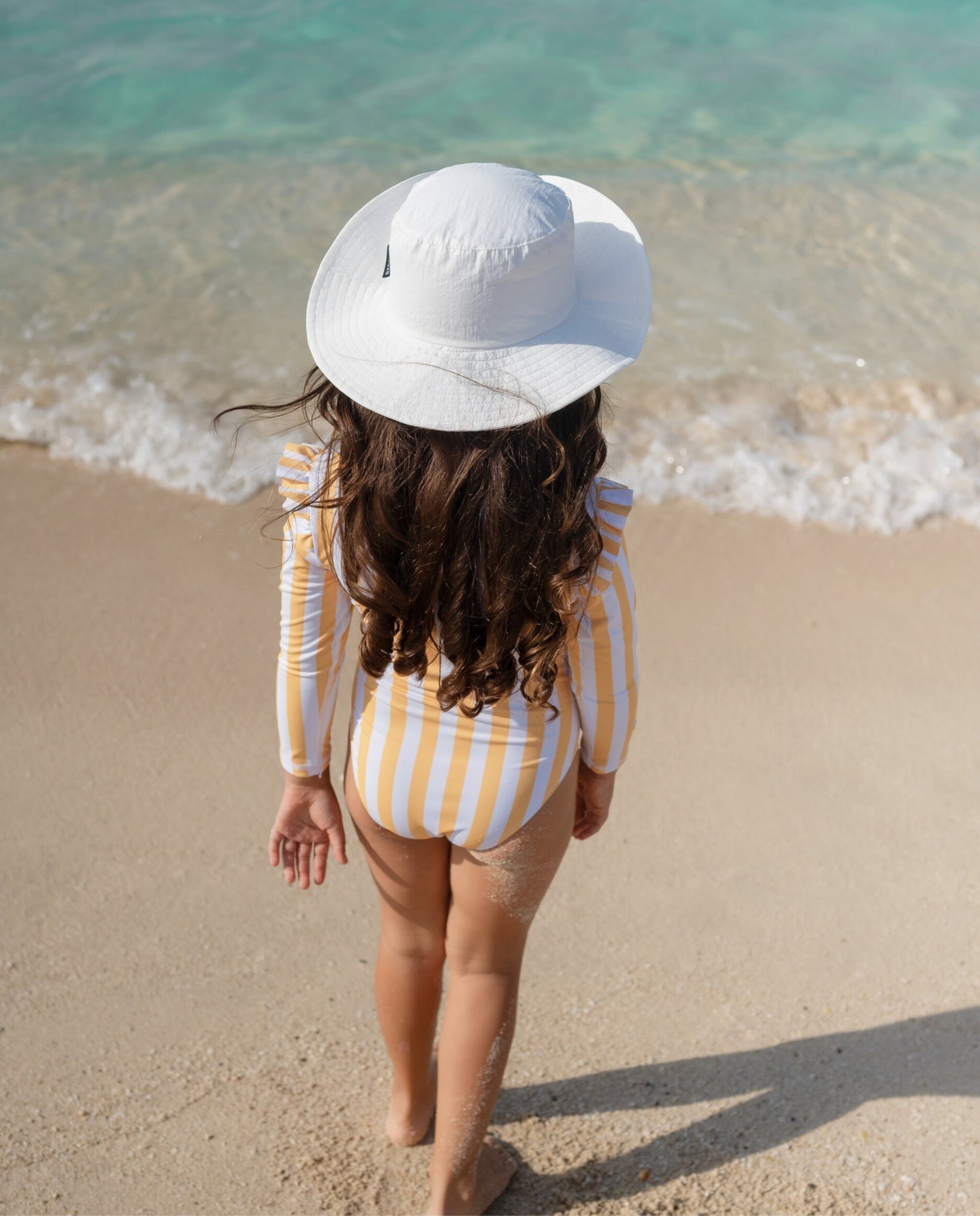 GIRL SWIMSUIT RUFFLES - Summer Stripes