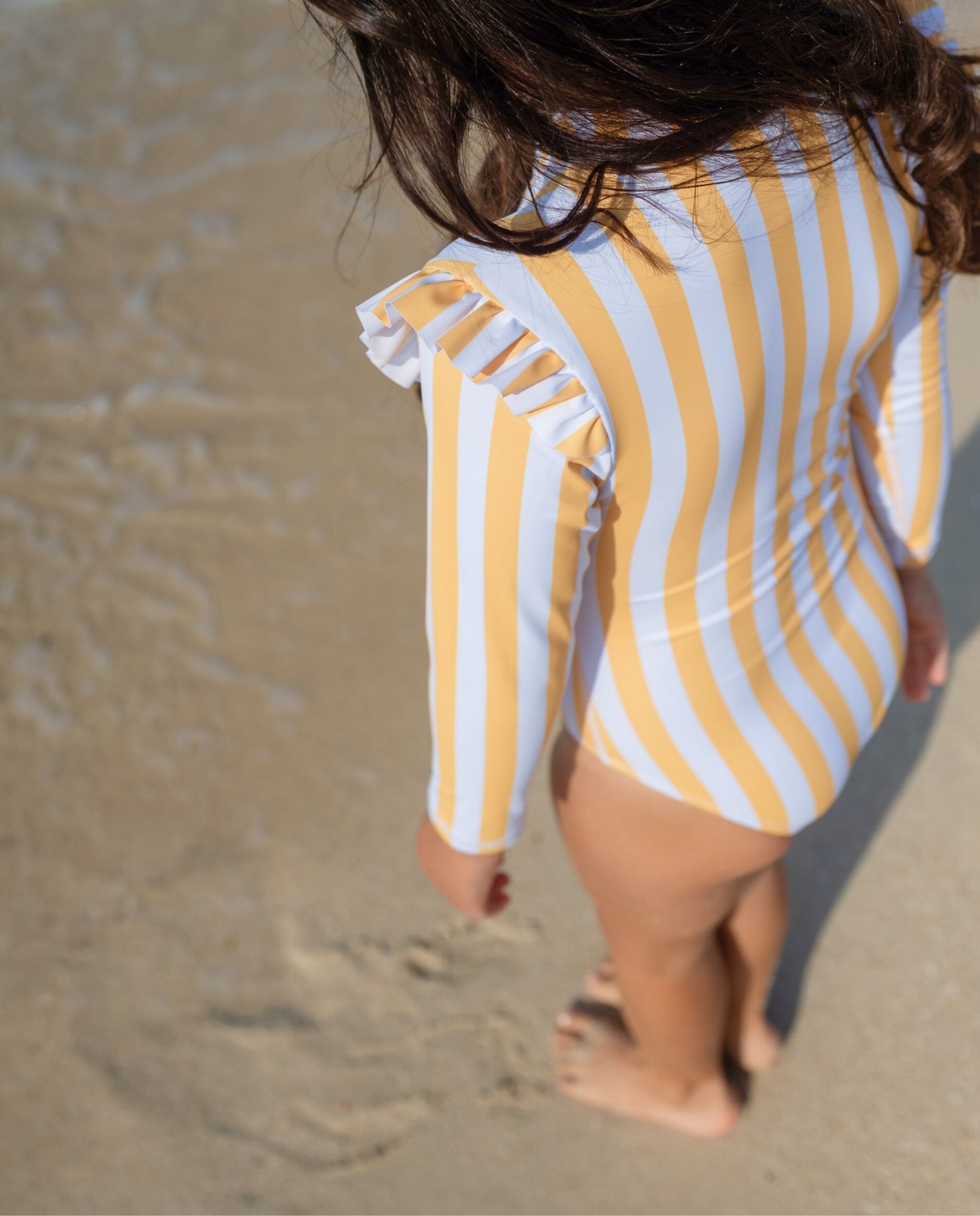 GIRL SWIMSUIT RUFFLES - Summer Stripes