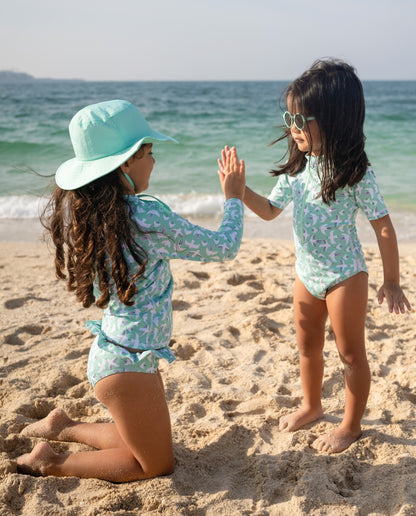 GIRL SWIMSUIT 2 PIECE SET - Seagull Breeze
