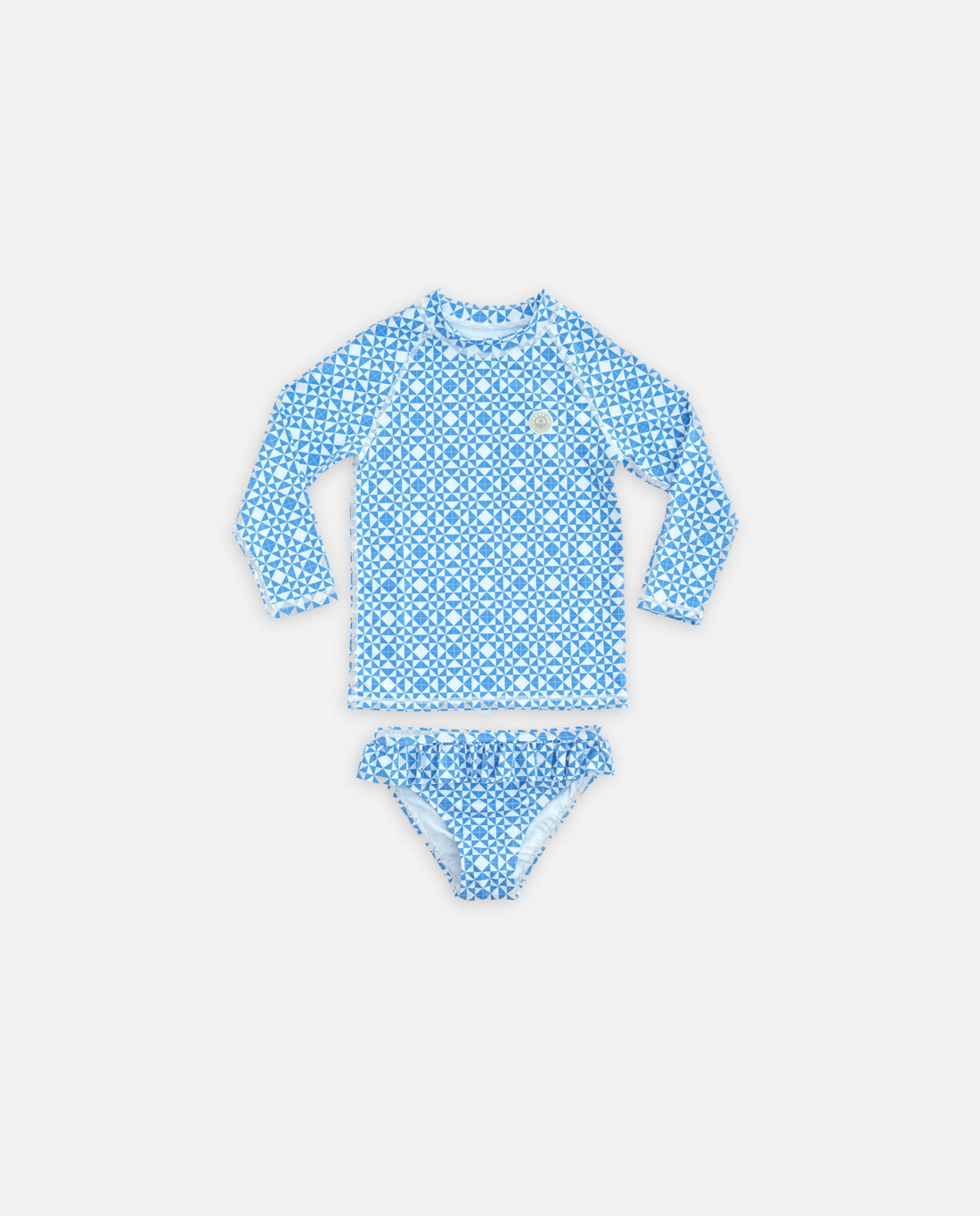 GIRL SWIMSUIT 2 PIECE SET - Mediterranean Tiles